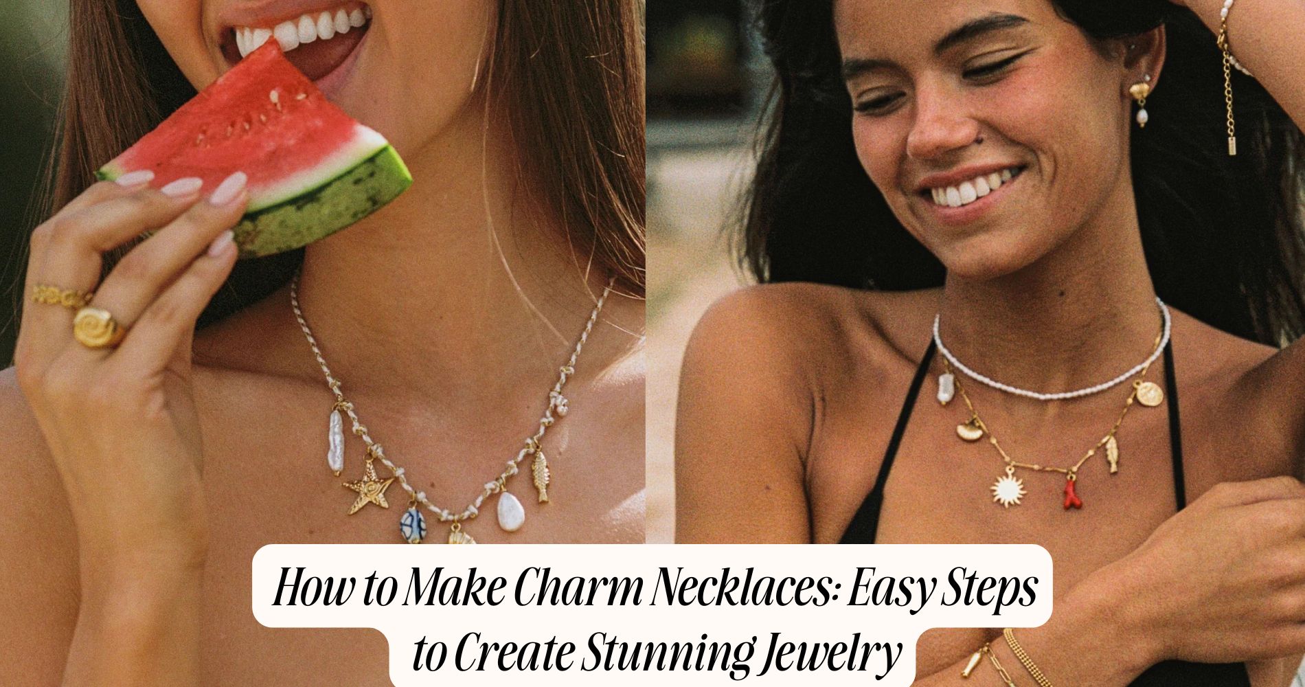 how to make charm necklaces​