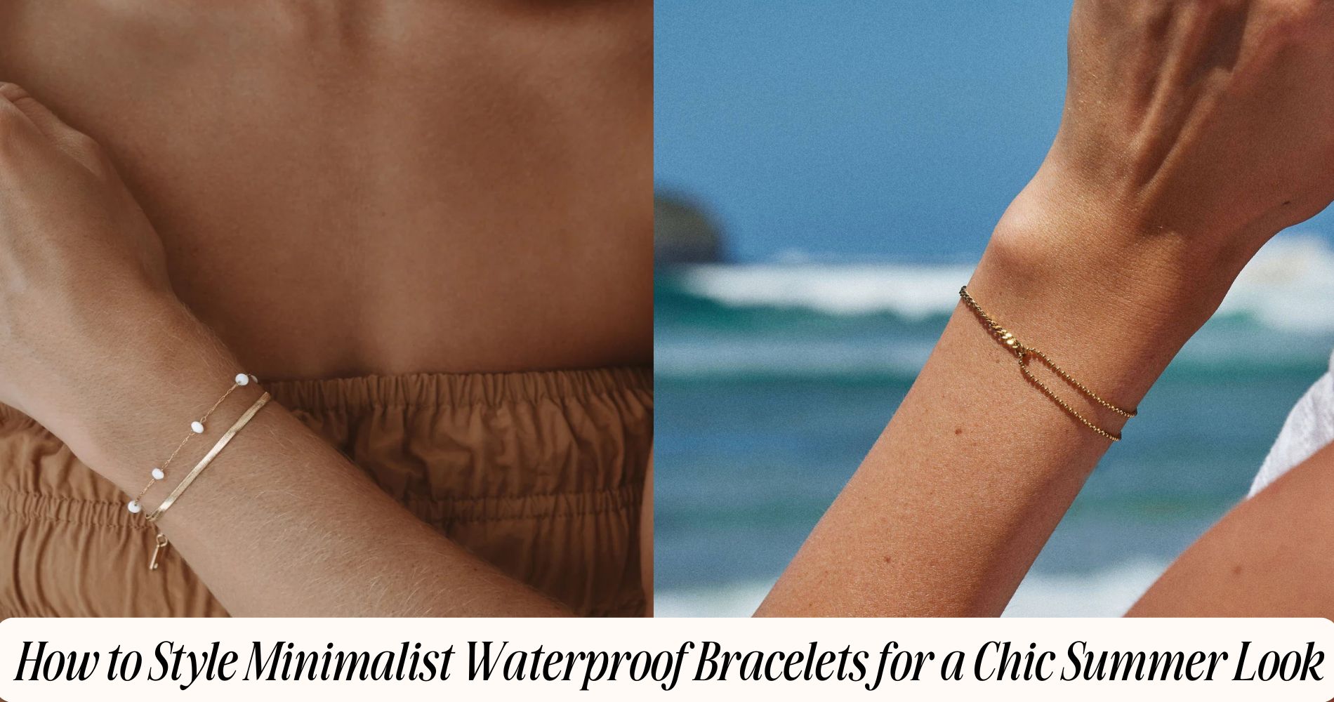 Six Piece Minimalist Shell Bracelets