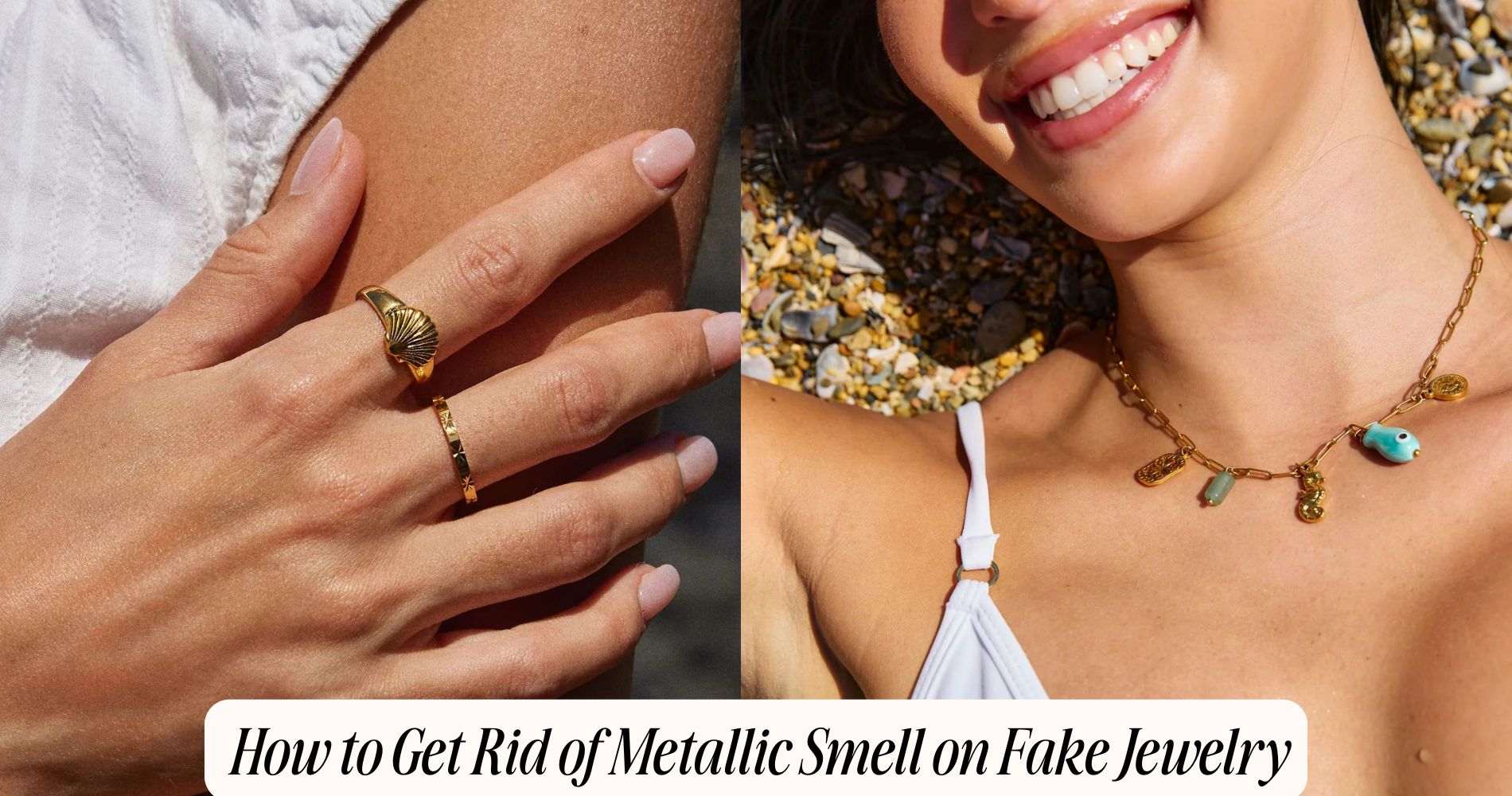 how to get rid of metallic smell on fake jewelry