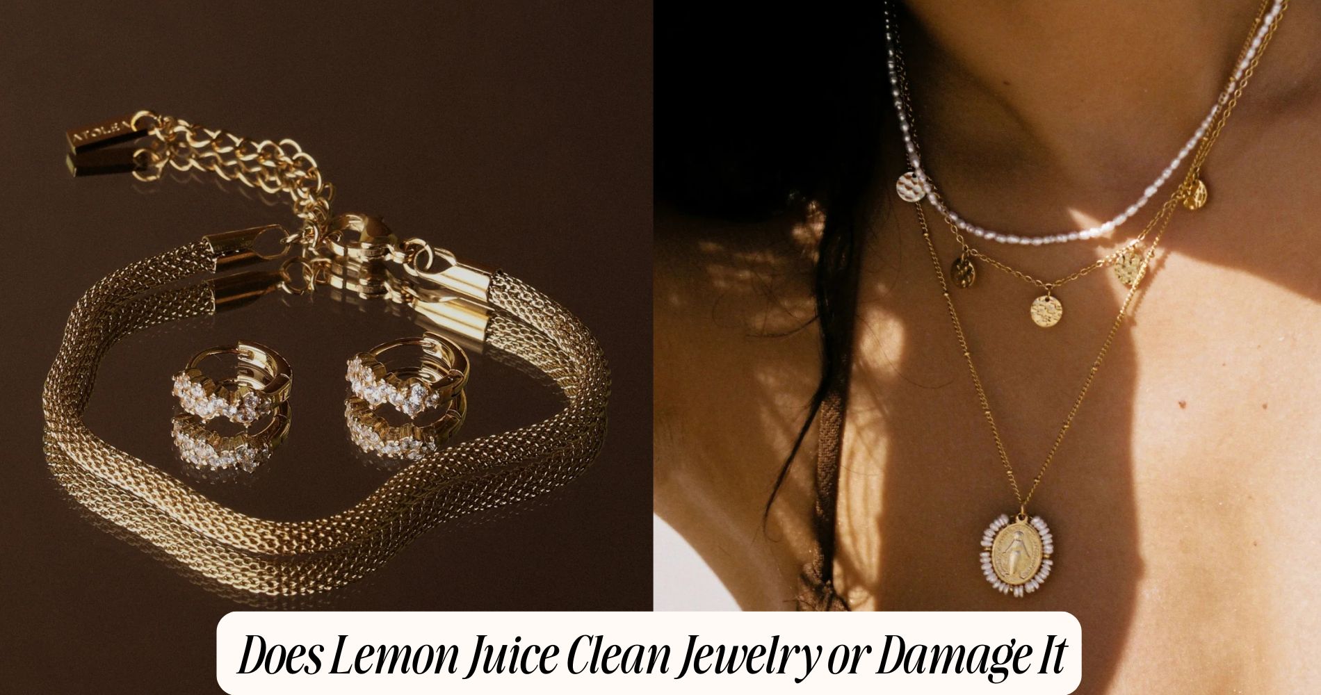 does lemon juice clean jewelry