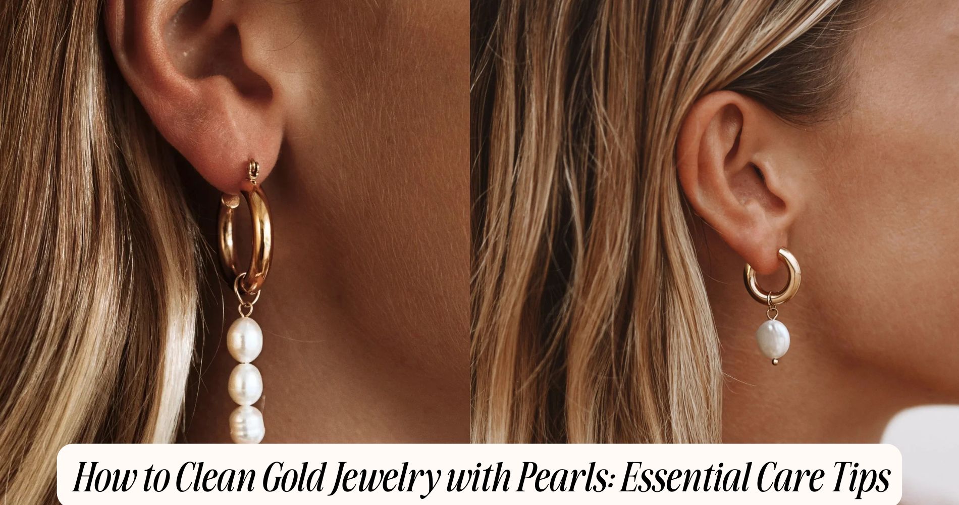 how to clean gold jewelry with pearls​