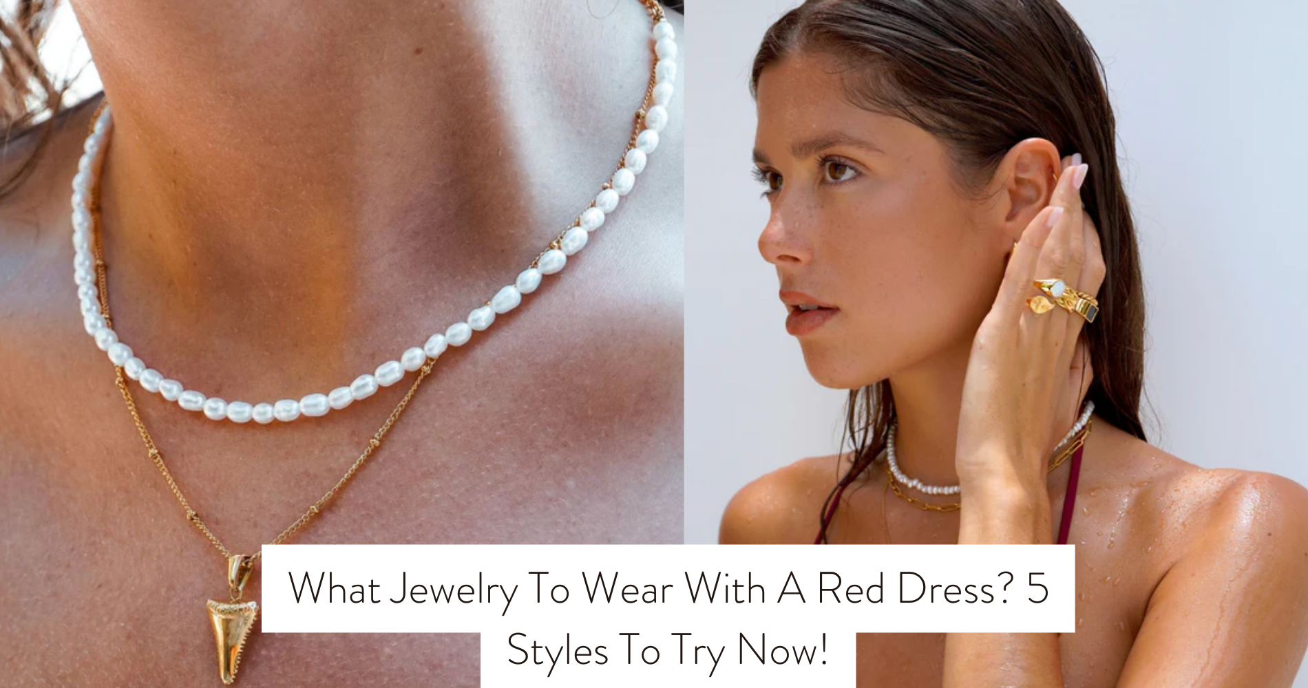 jewelry to wear with red dress