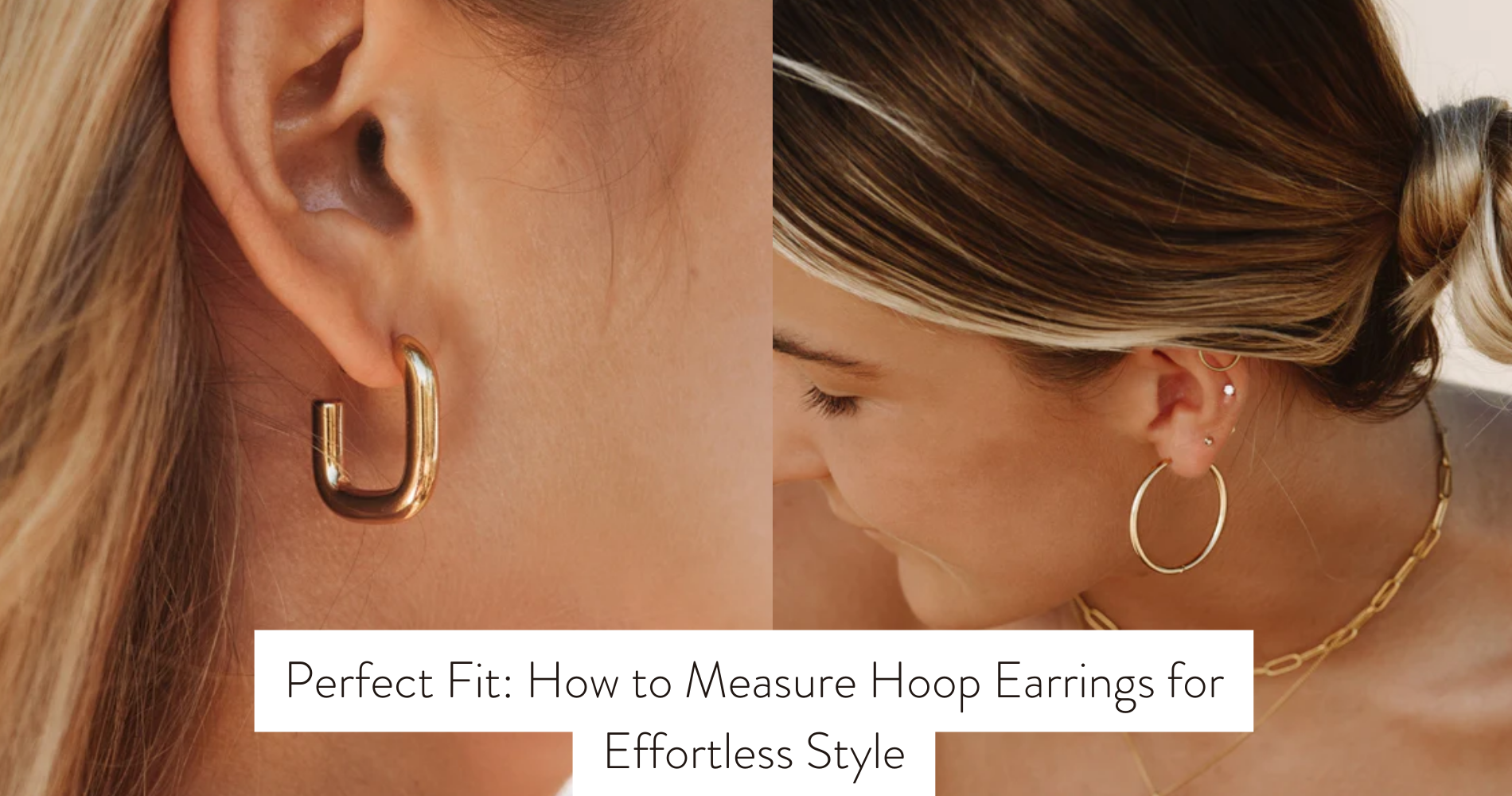 how to measure hoop earrings