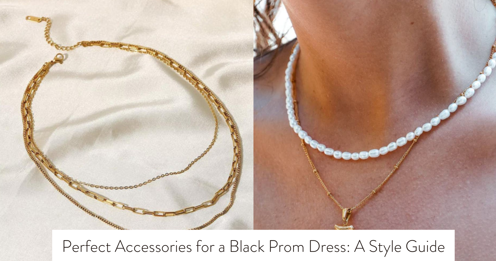 accessories for black prom dress