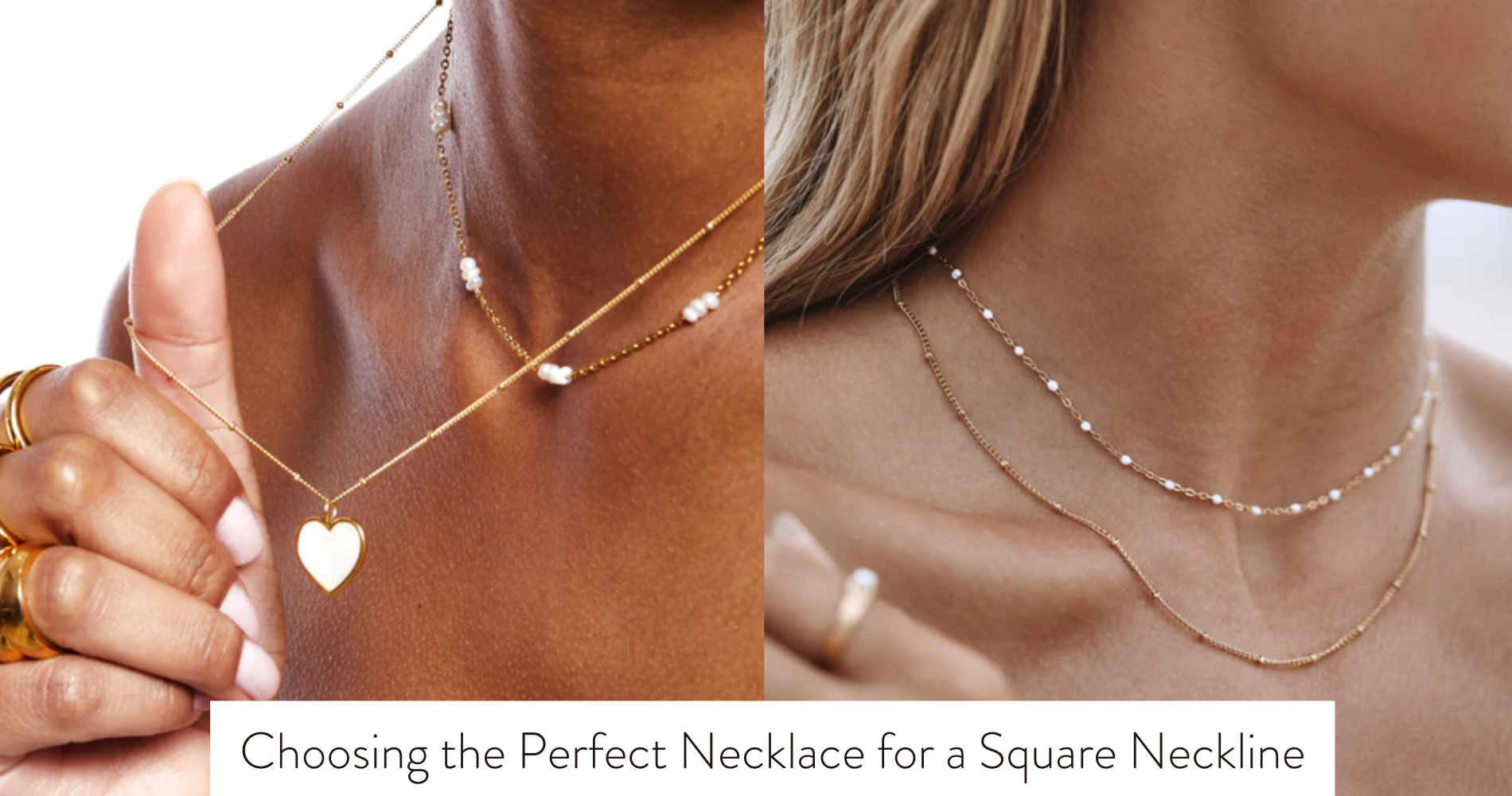 necklace for square neckline