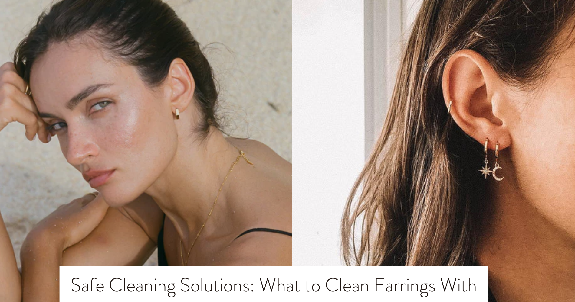 what can you clean earrings with