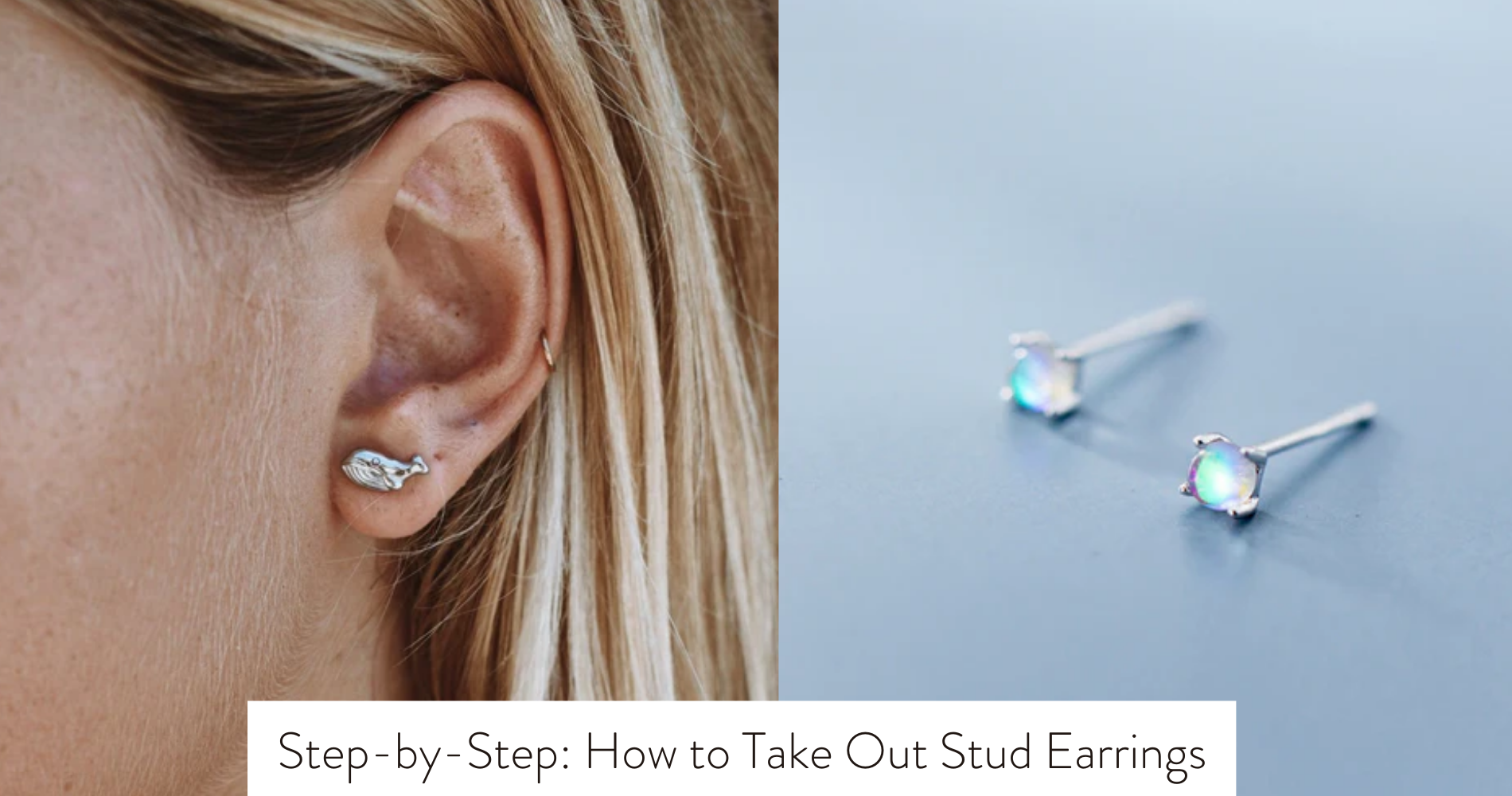 how to take out stud earrings