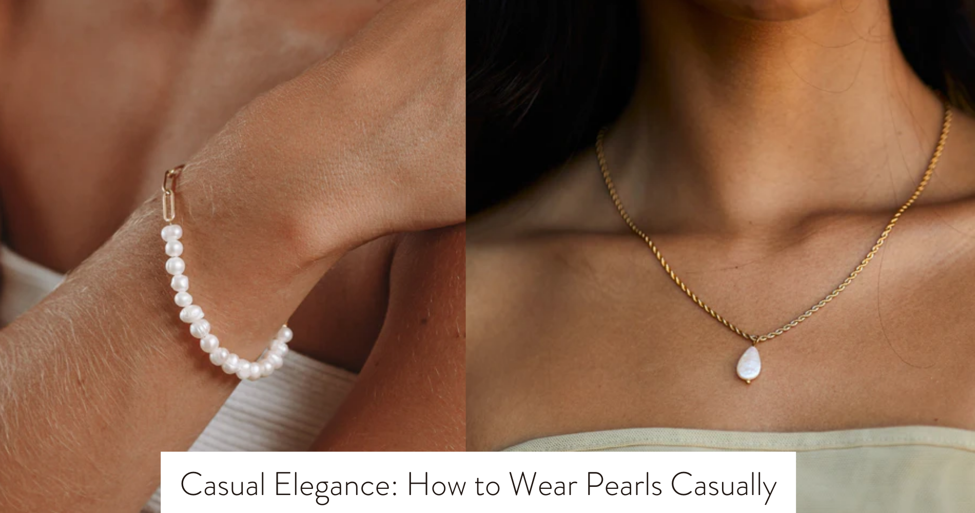 how to wear pearls casually