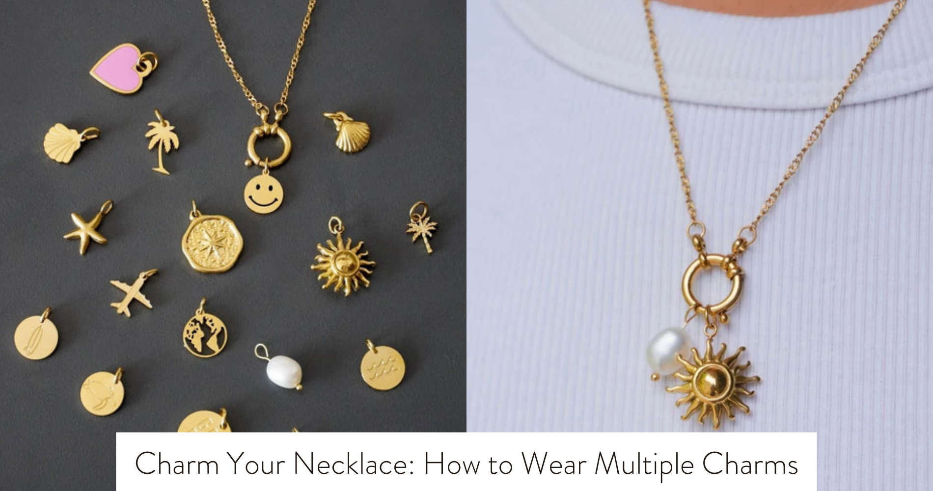 how to wear multiple charms on a necklace