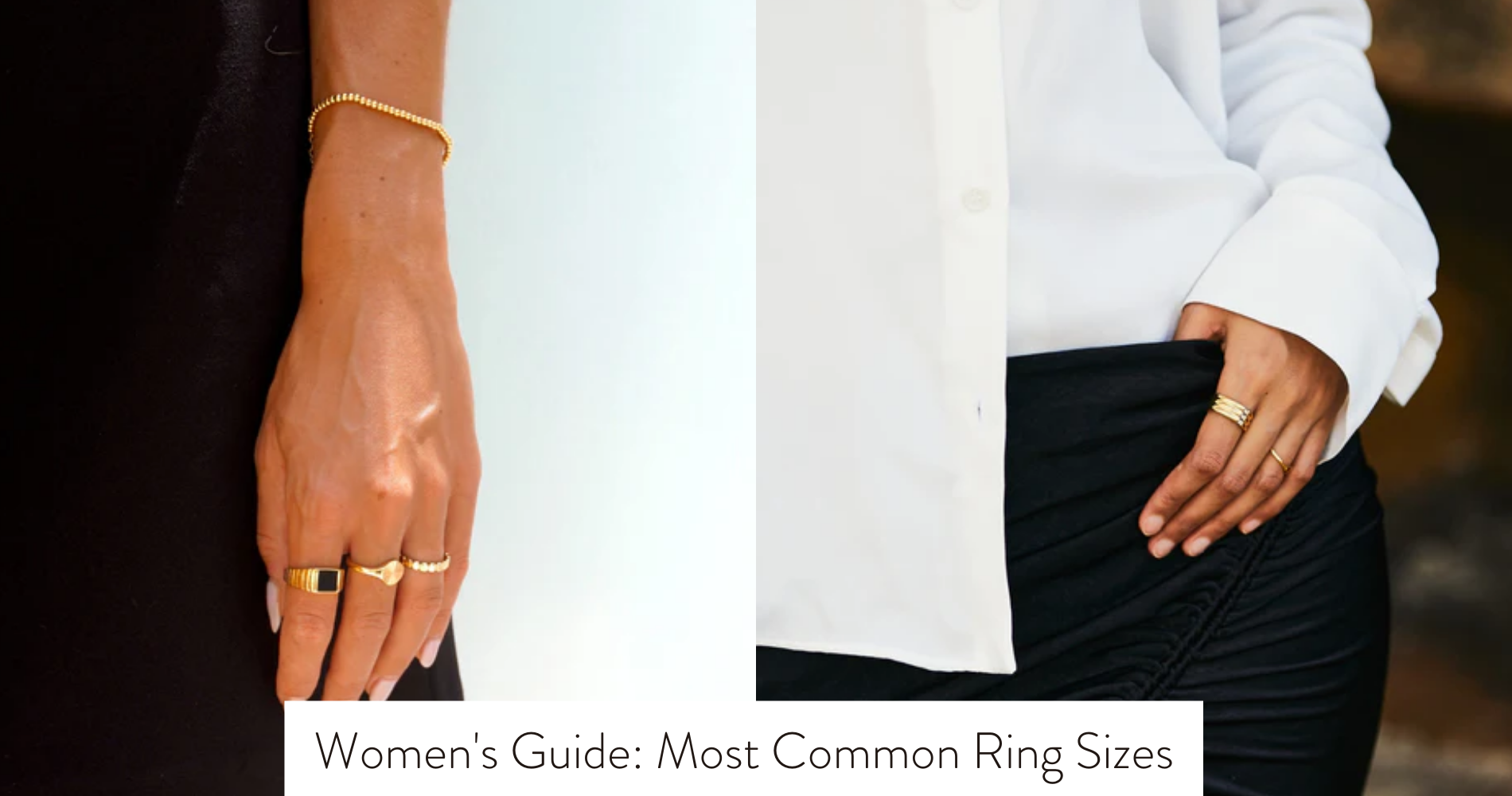 most common ring sizes for women