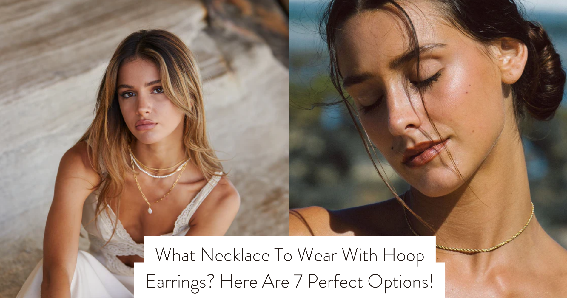 what necklace to wear with hoop earrings