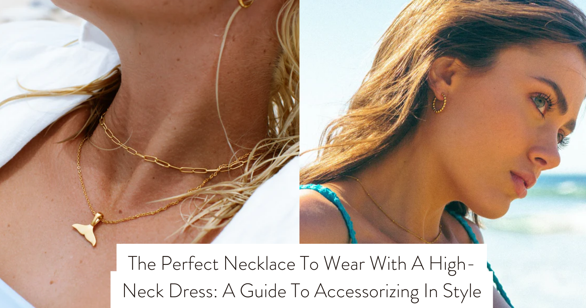 necklace to wear with high neck dress