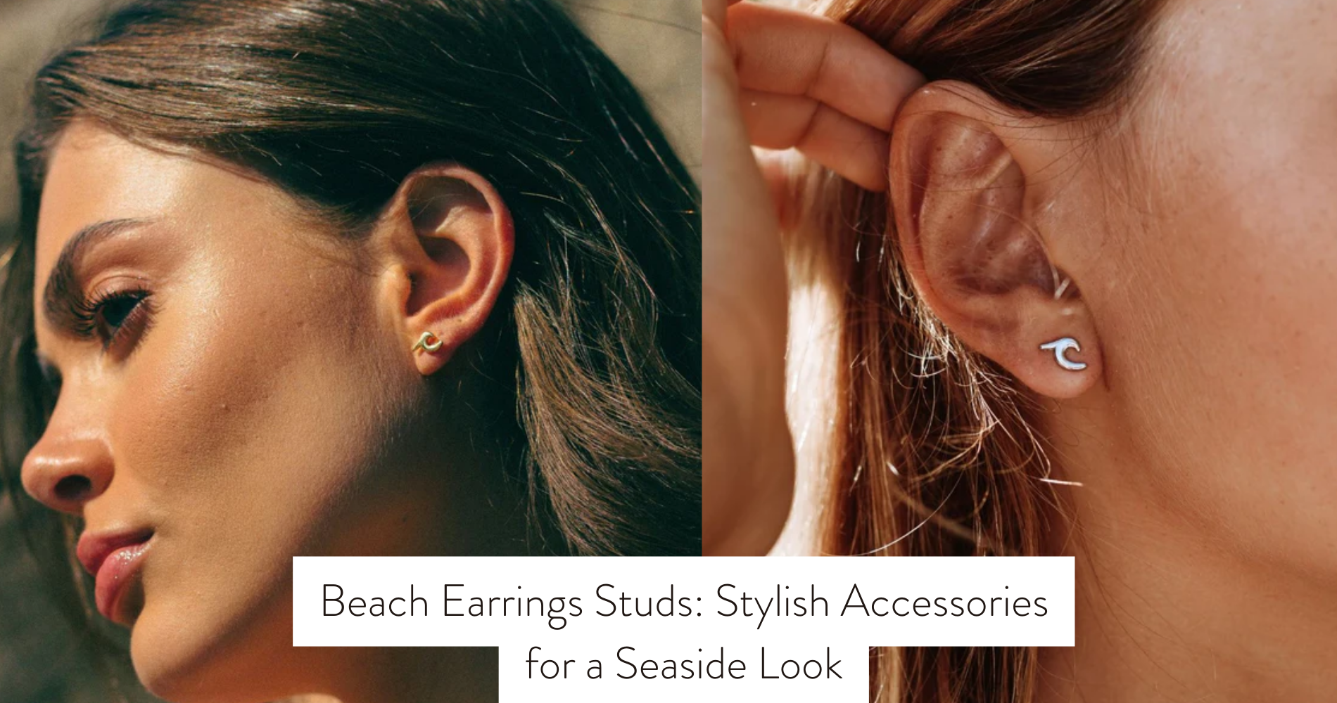 beach earrings studs