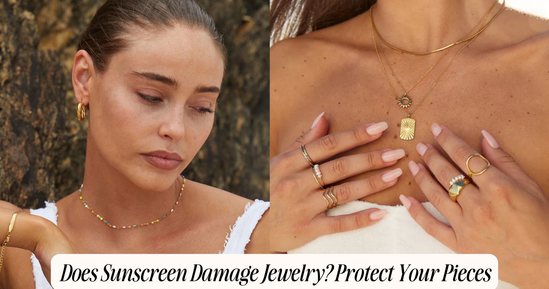 does sunscreen damage jewelry