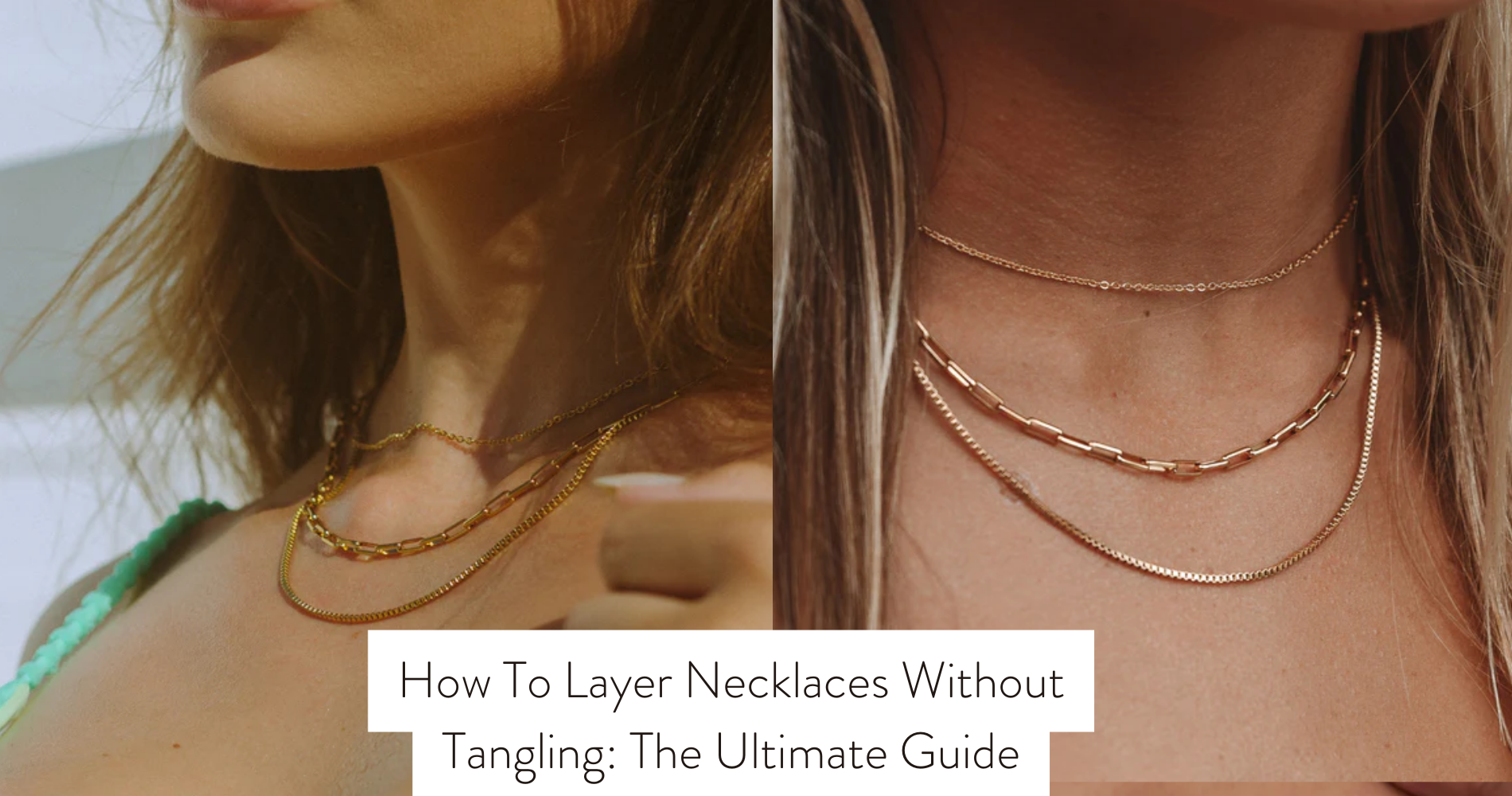 how to layer necklaces without tangling