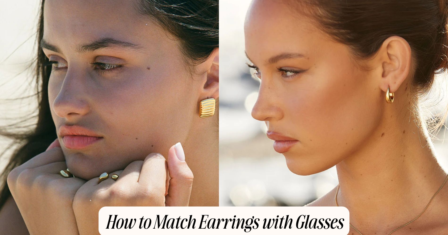 sunglasses earrings pairing
