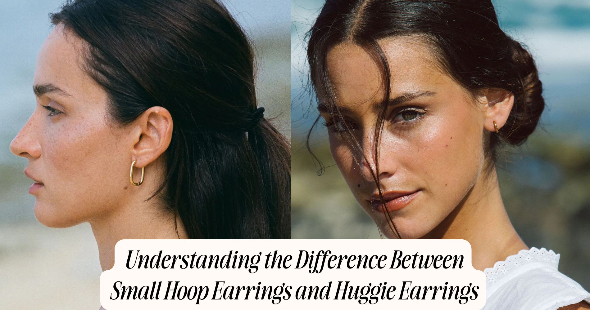 difference between small hoop earrings and huggie earrings