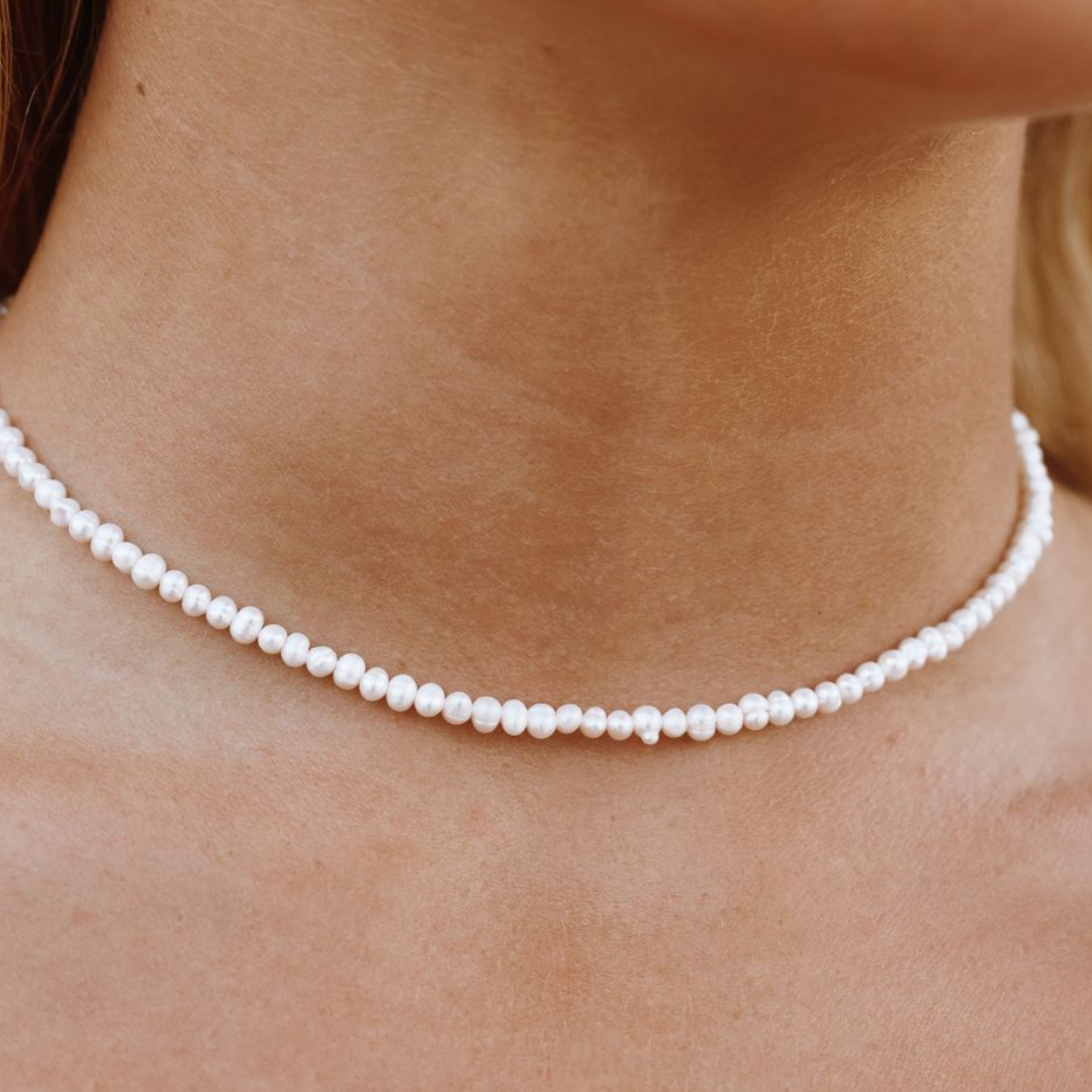 Necklace Choker With Pearl