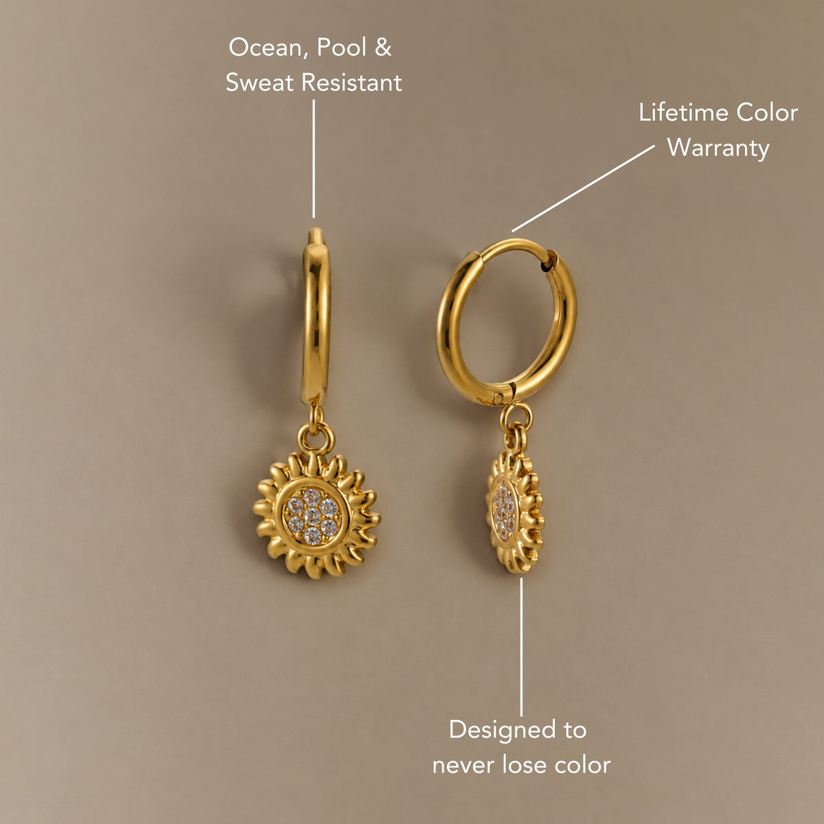 Helios Hoop Earrings