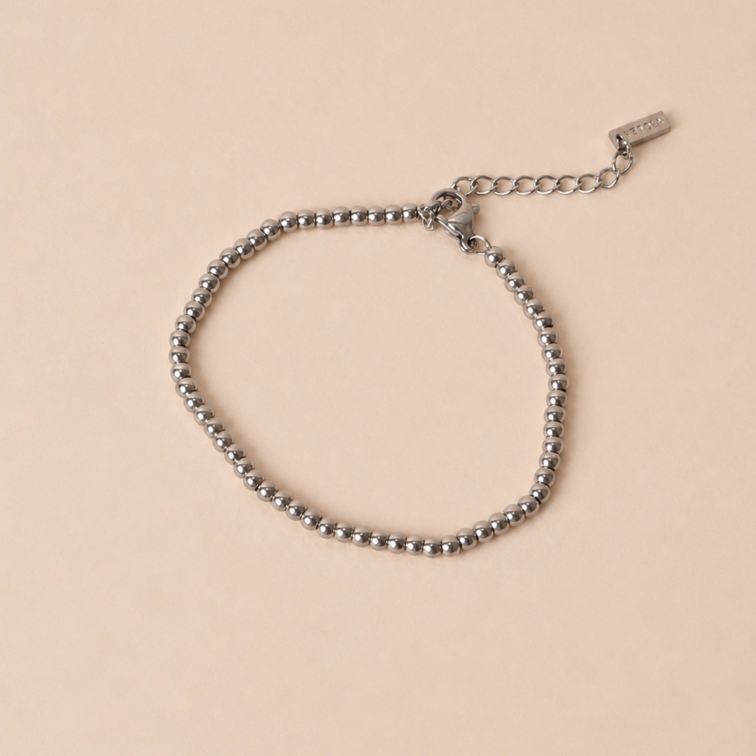 Silver Beaded Bracelet