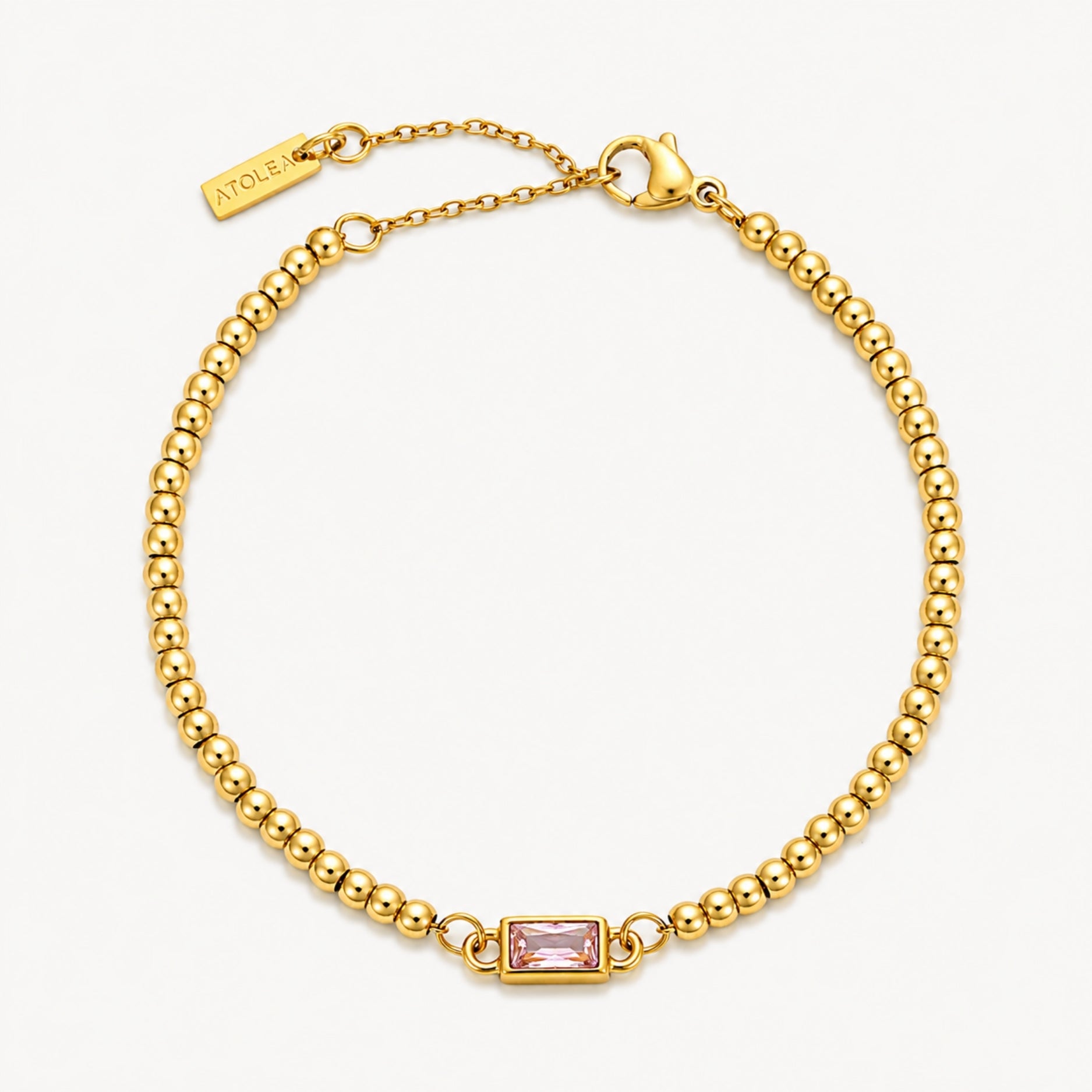 Birthstone Bracelet October Tourmaline