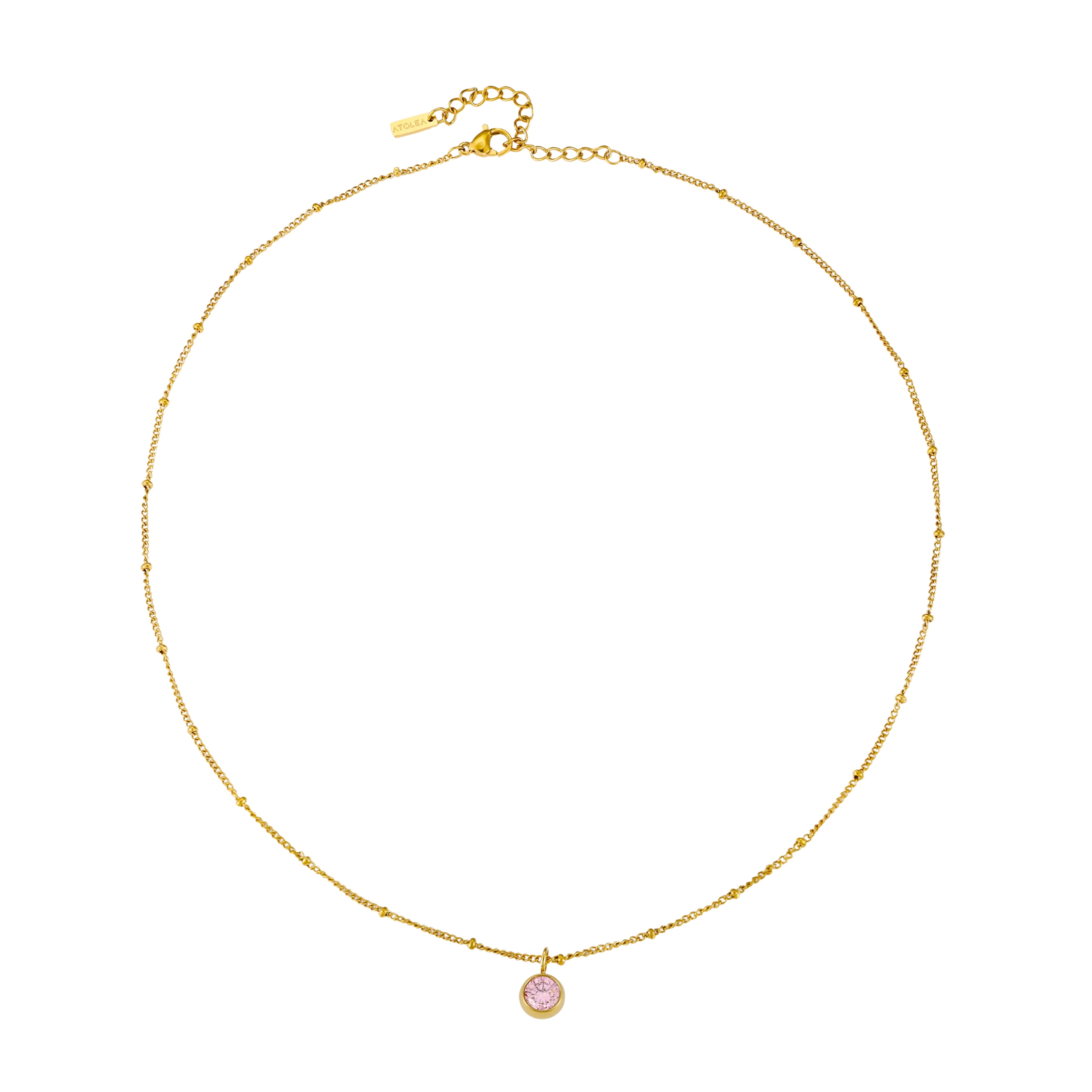 Birthstone Necklace October