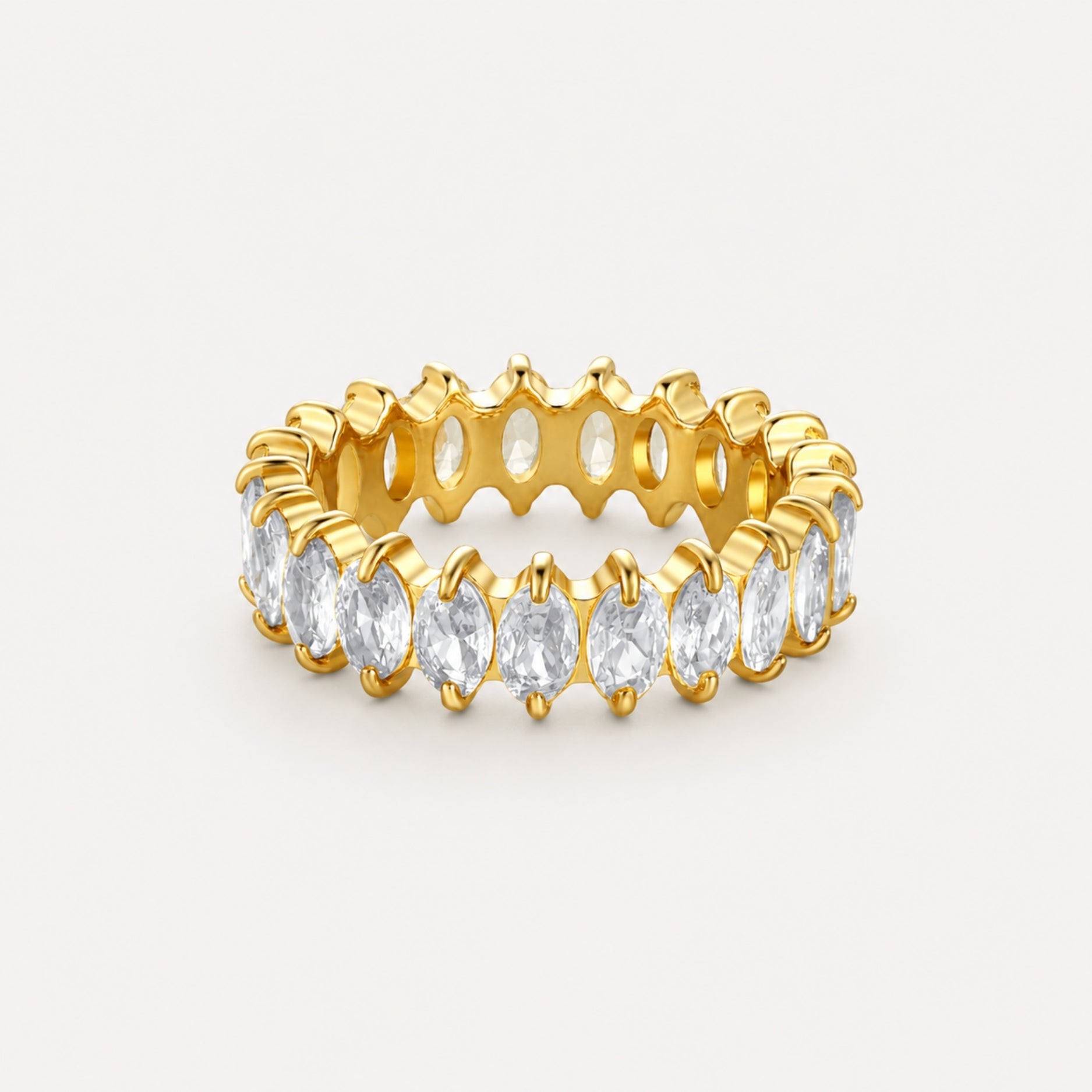 Birthstone Ring April Crystal