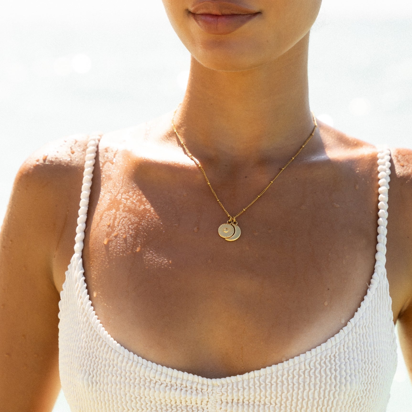 Celestial Gold Pendant Necklace