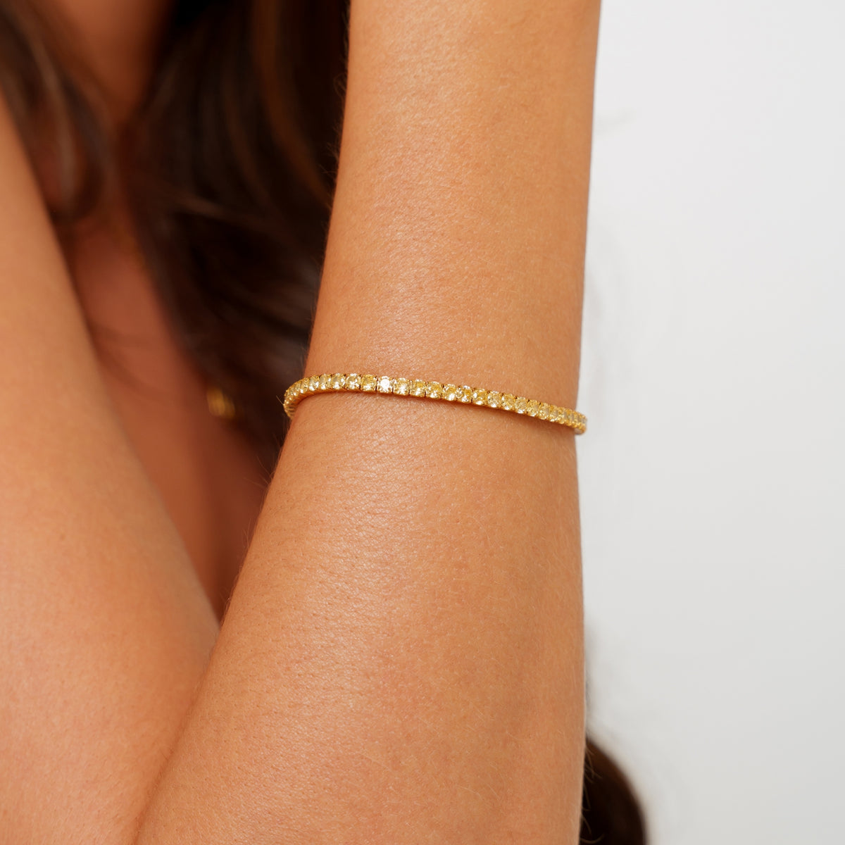 Champagne Tennis Bracelet