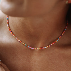 Colorful beads necklace