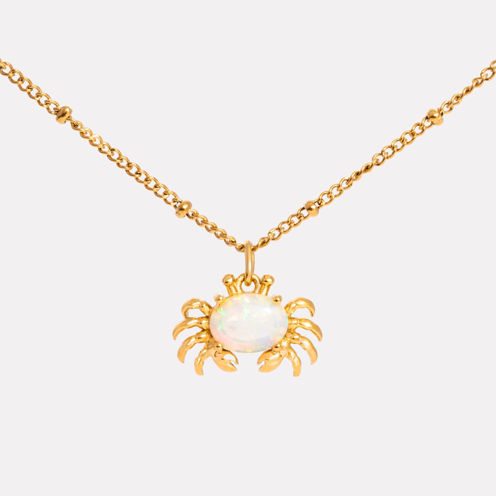 Crab Necklace Charm Closeup