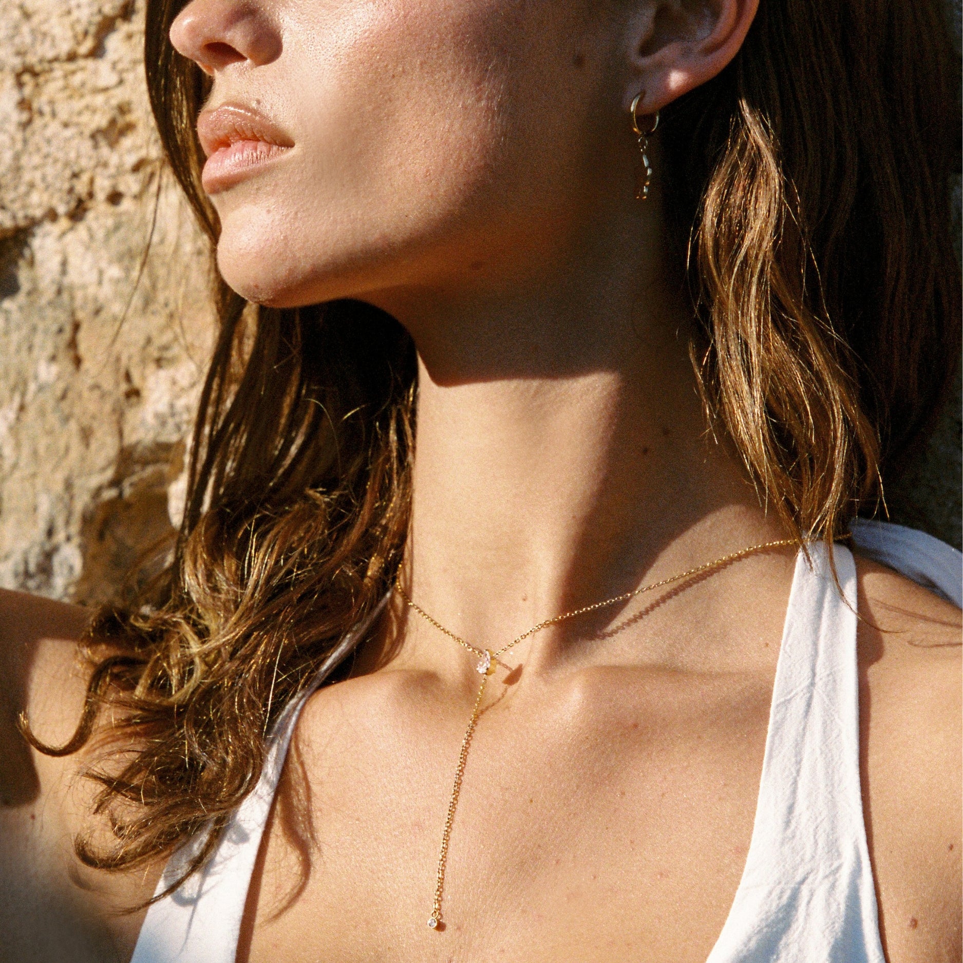 Crystal Lariat Necklace