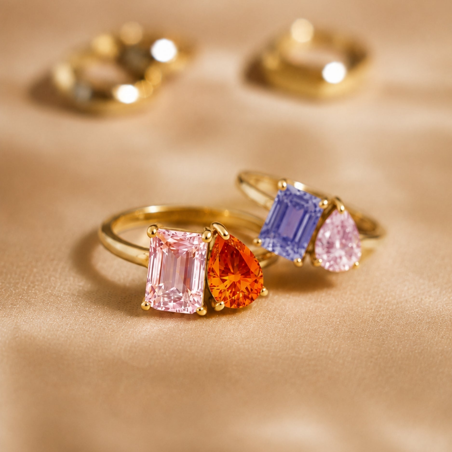 Duo Birthstone Ring