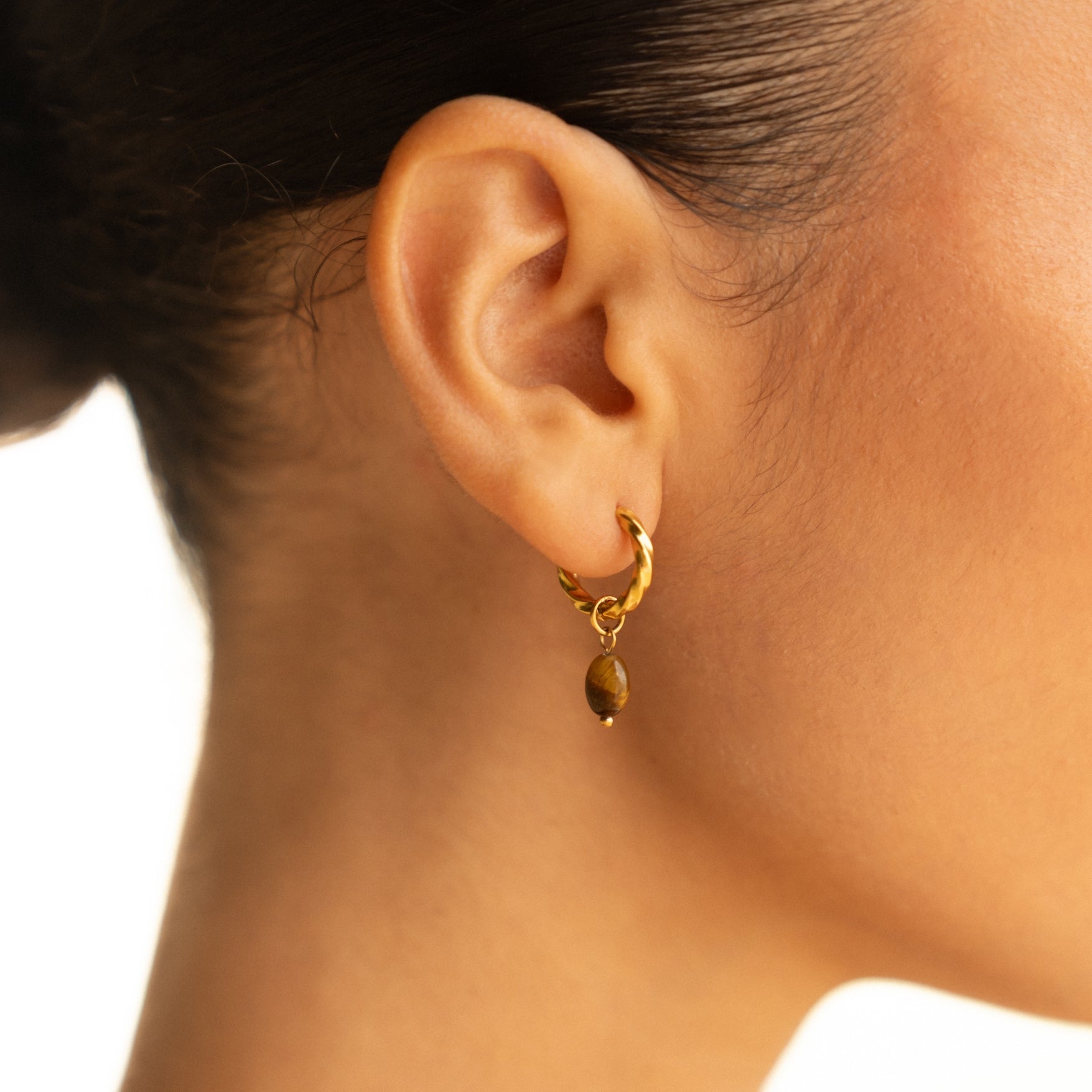 Earth Tone Gold Ring