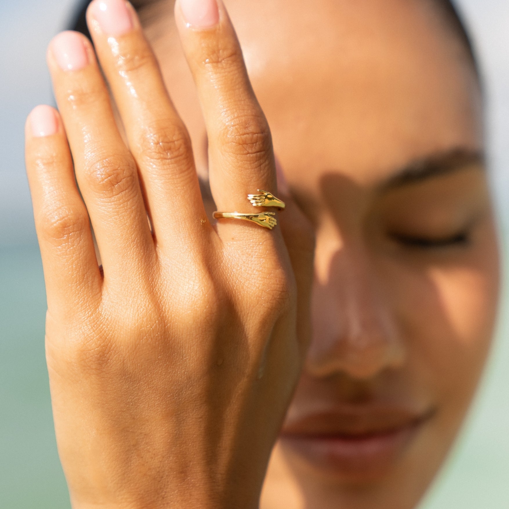 Embrace Gold Band Ring