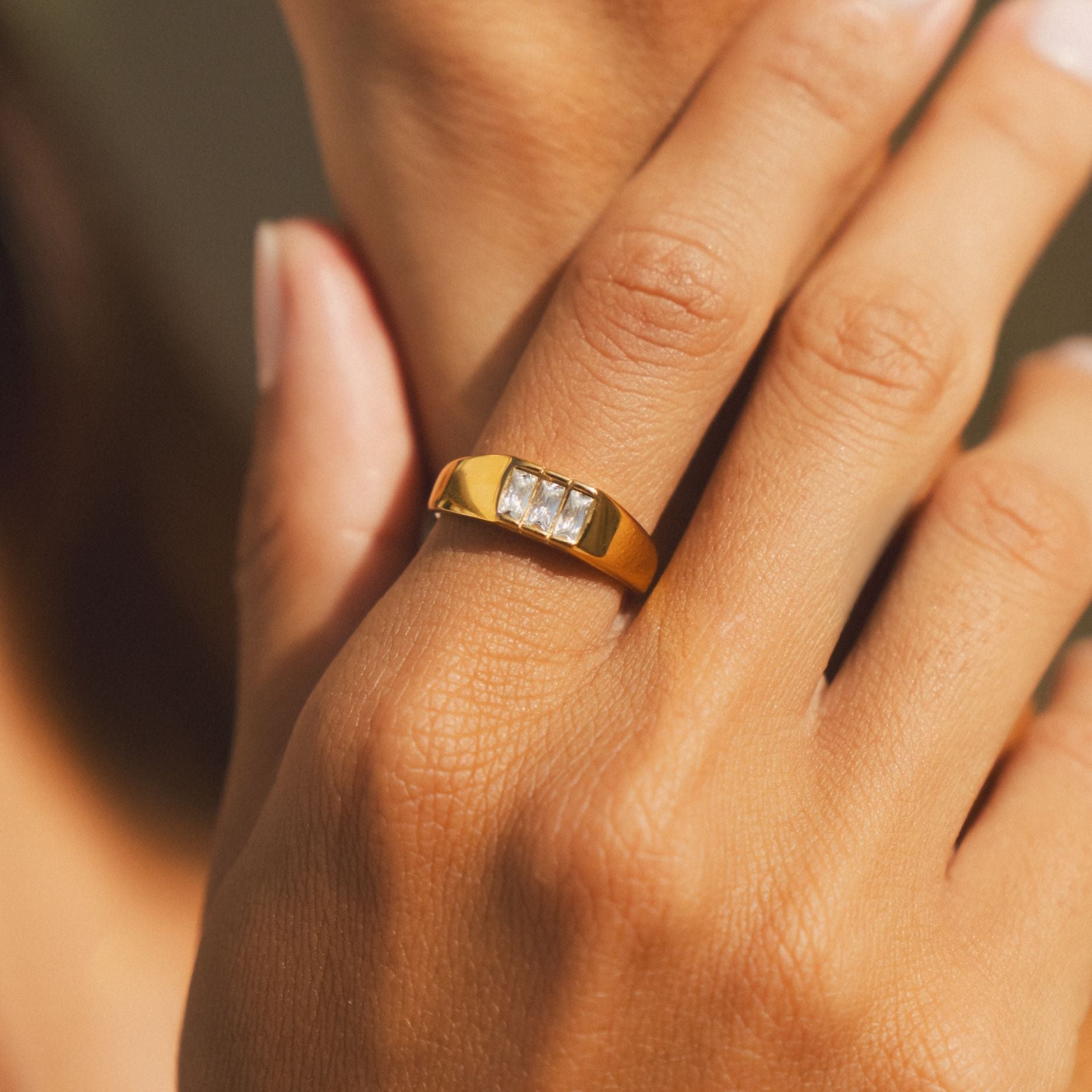 Baguette Signet Ring