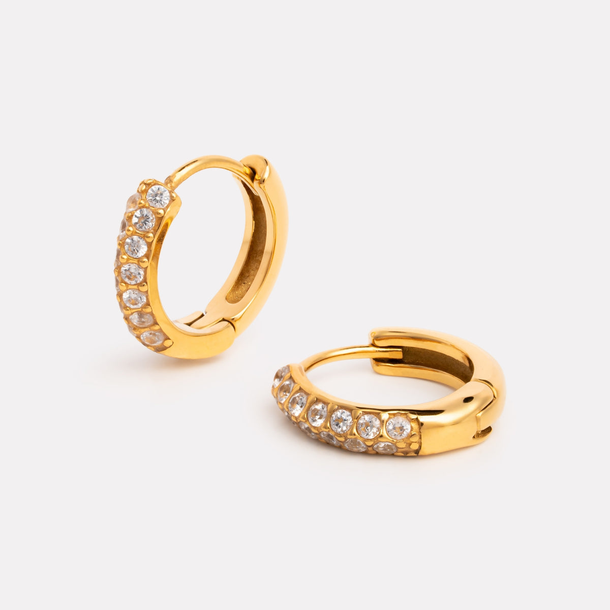Gold Celeste Hoops