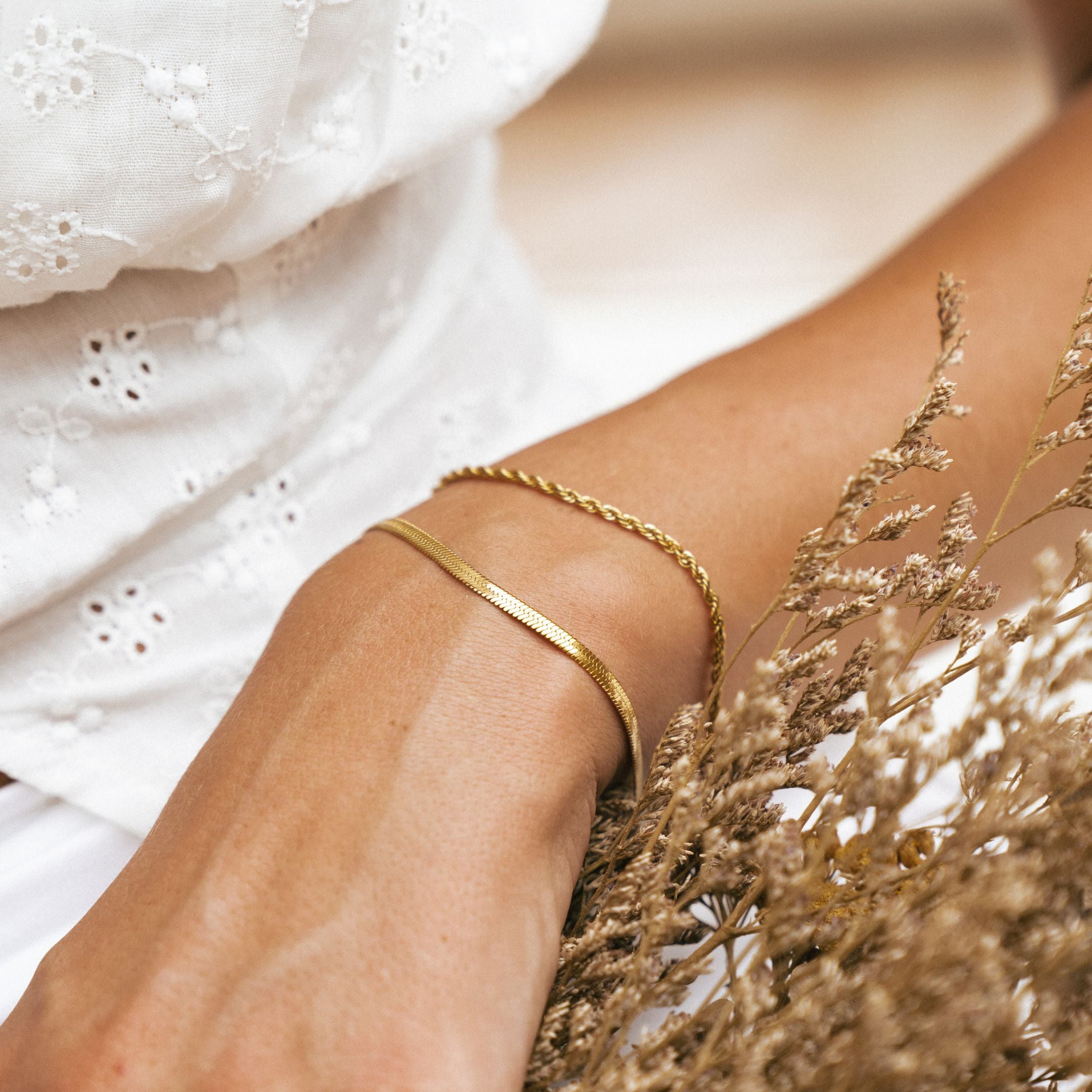 Gold layered bracelet