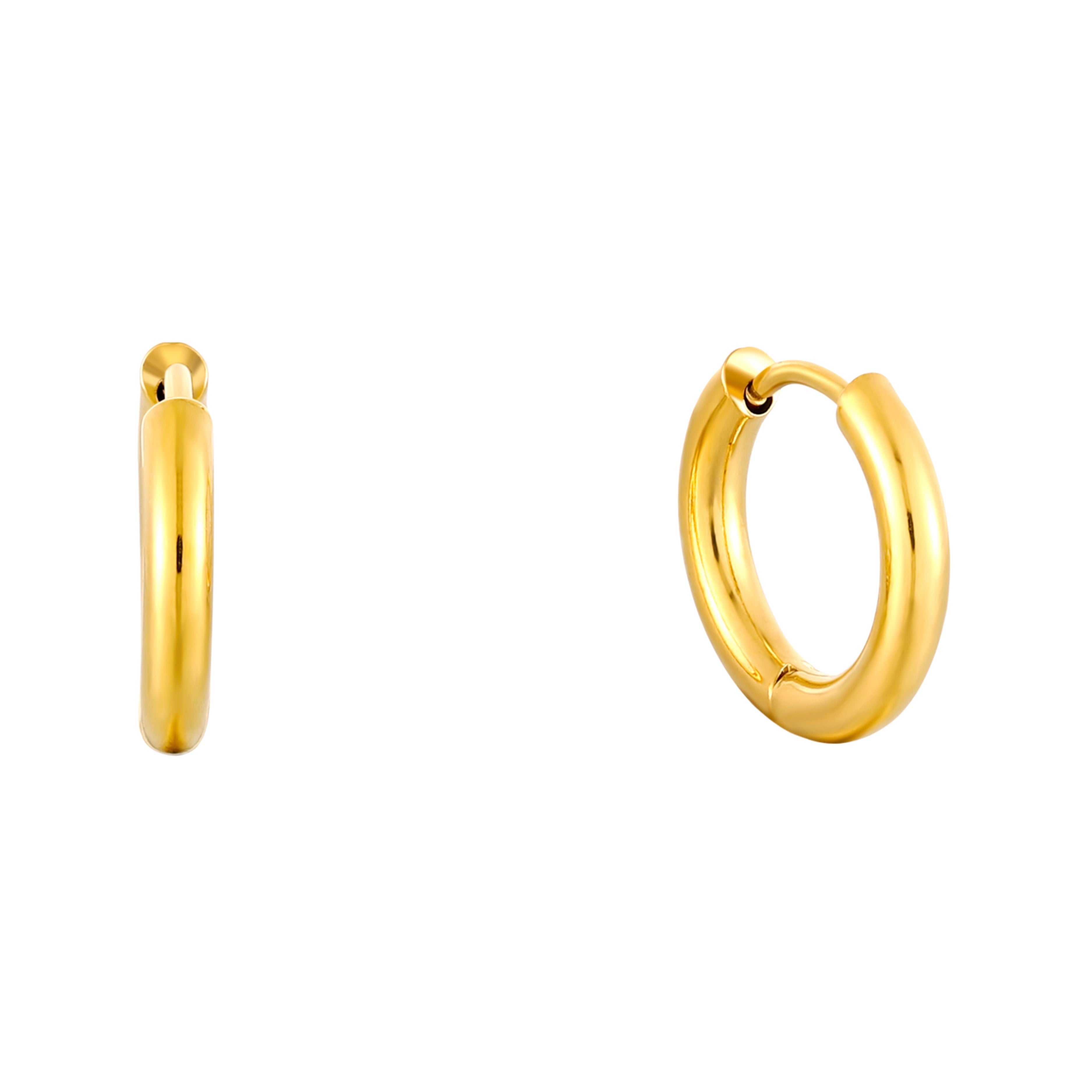 Gold Mini Classic Hoops