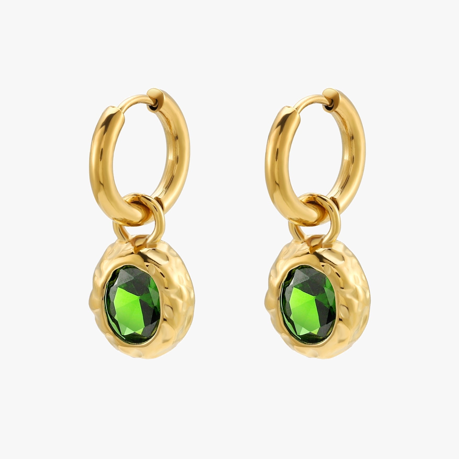 Gold Olive Earings