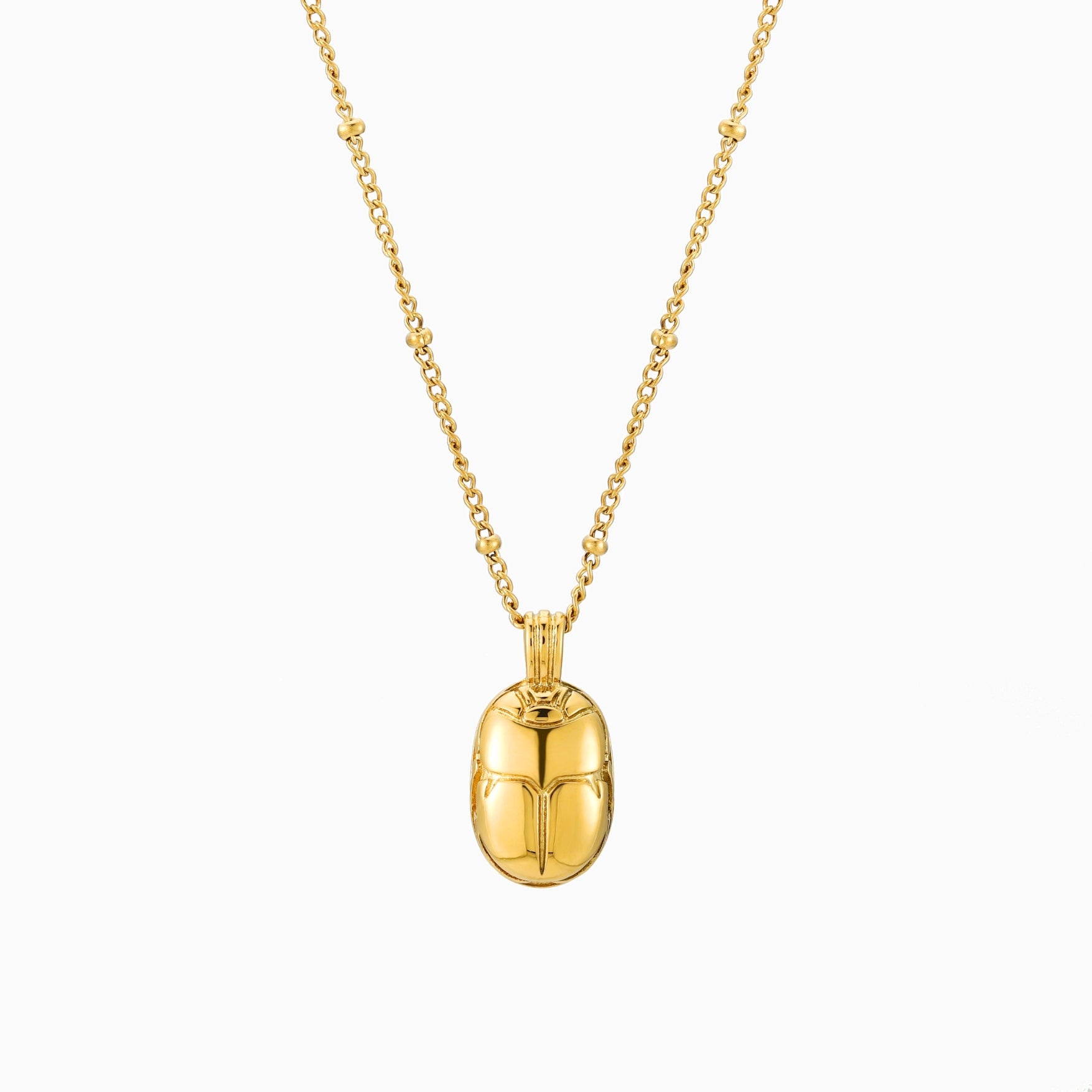 Gold Scarab Necklace