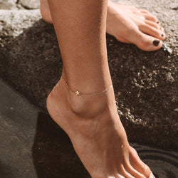 Gold Sea Turtle Anklet