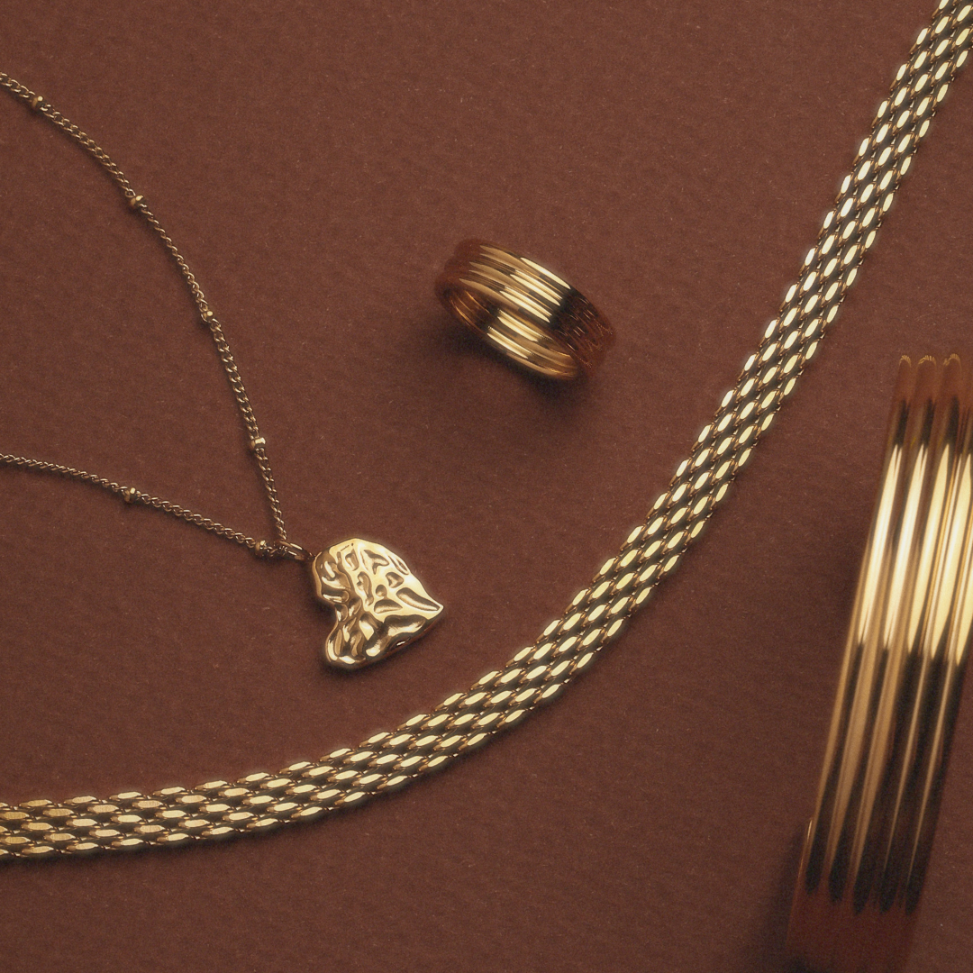 Gold Statement Choker