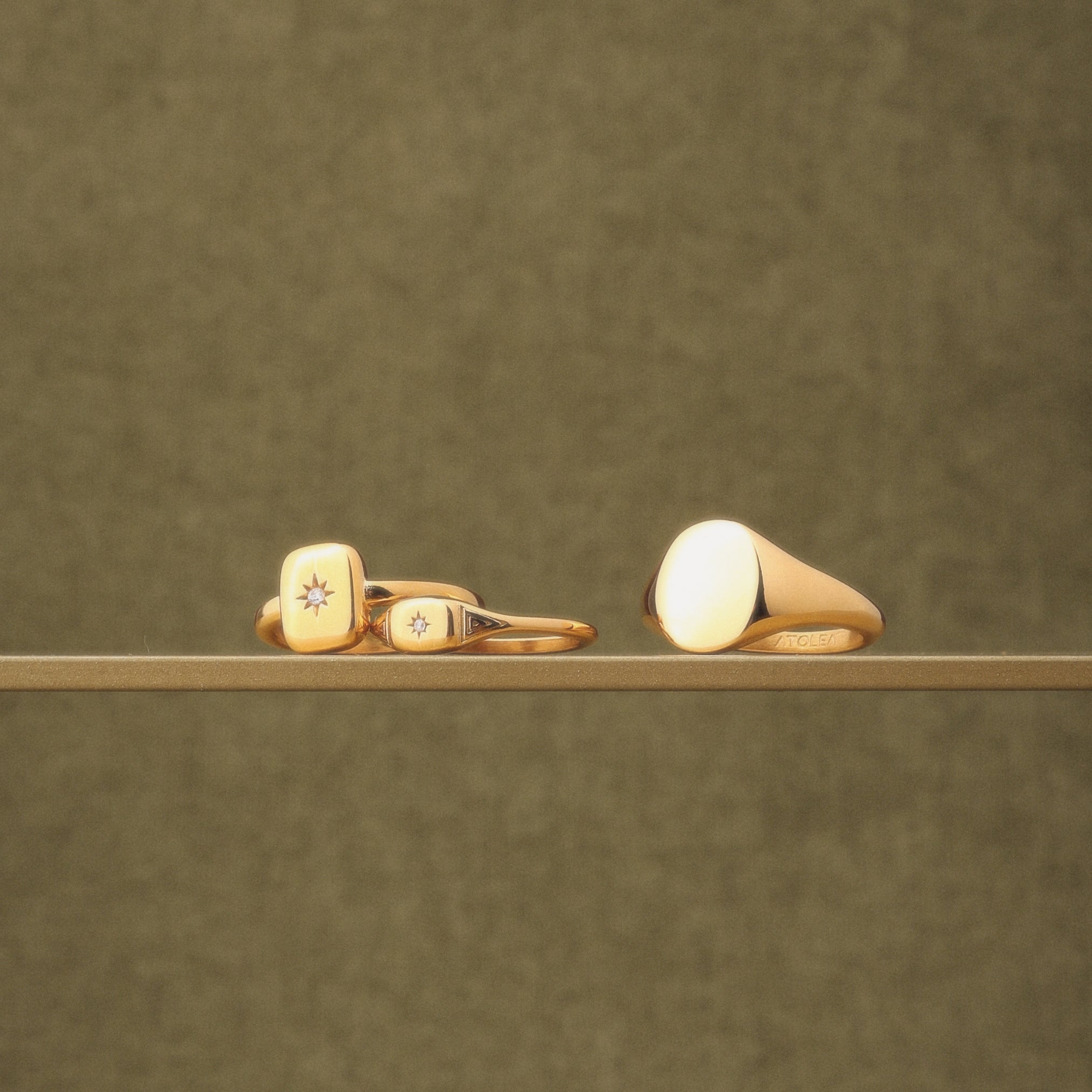 Gold Waterproof Star Ring