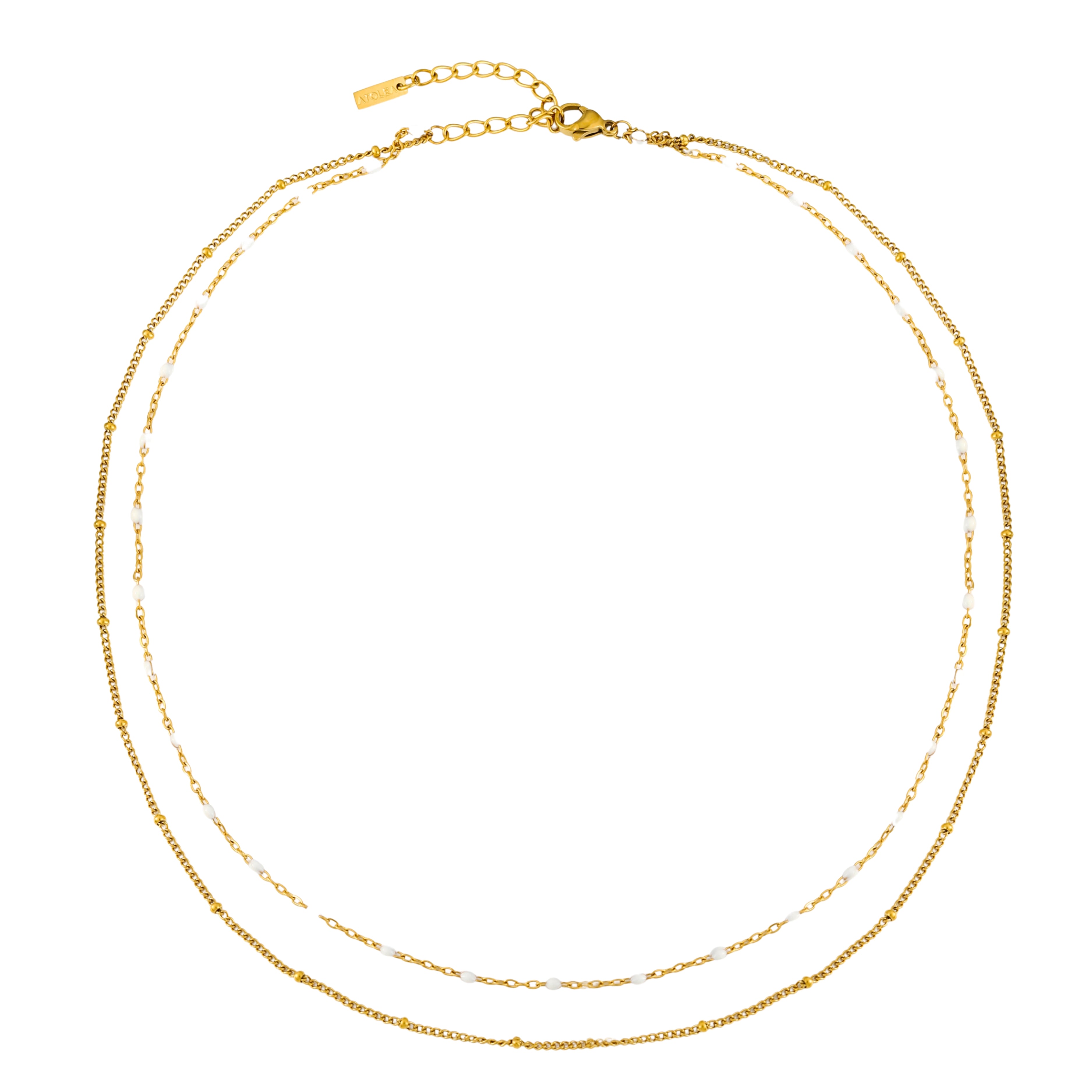 Golden Double Beaded Choker