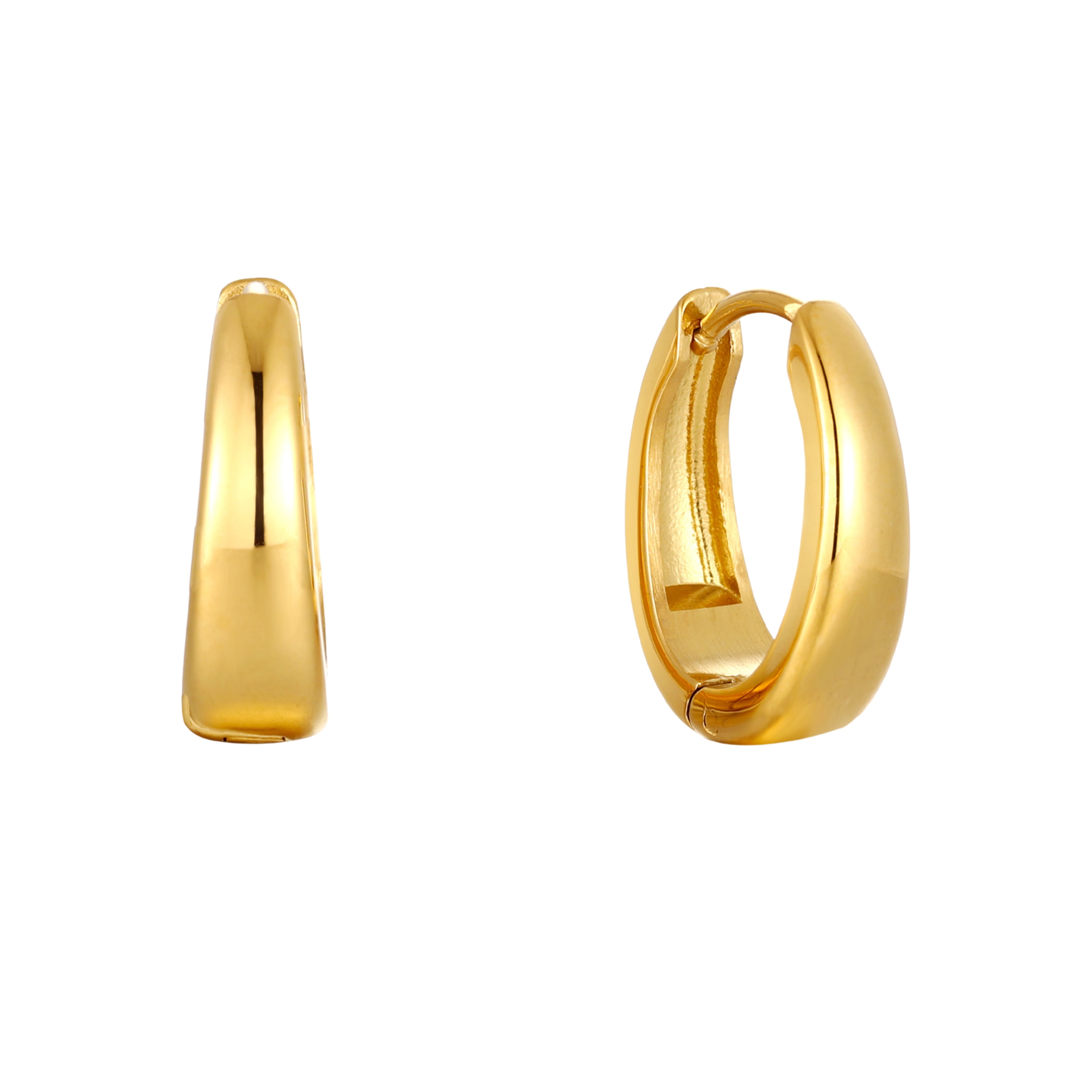 Golden Drop Hoops