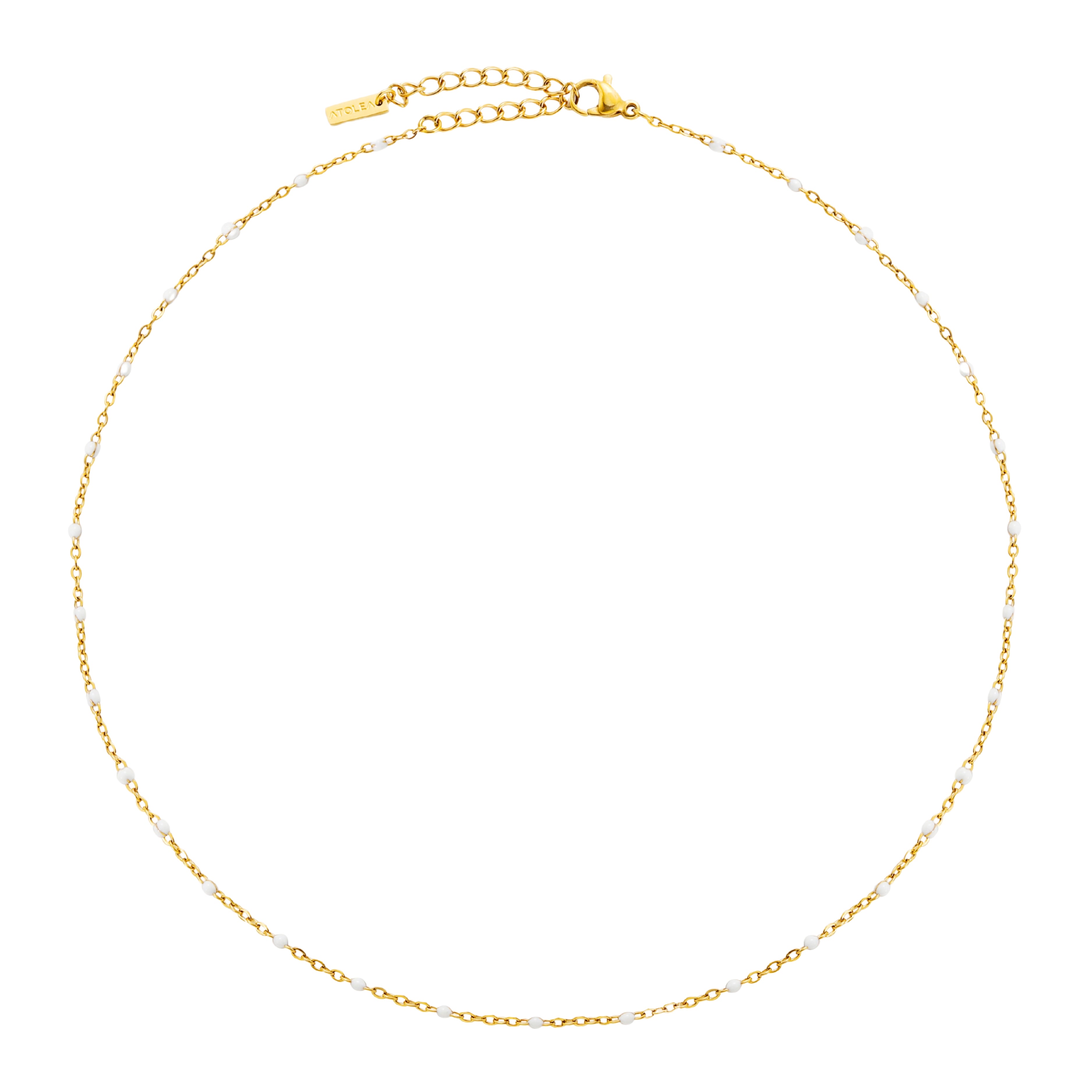 White Beaded Choker