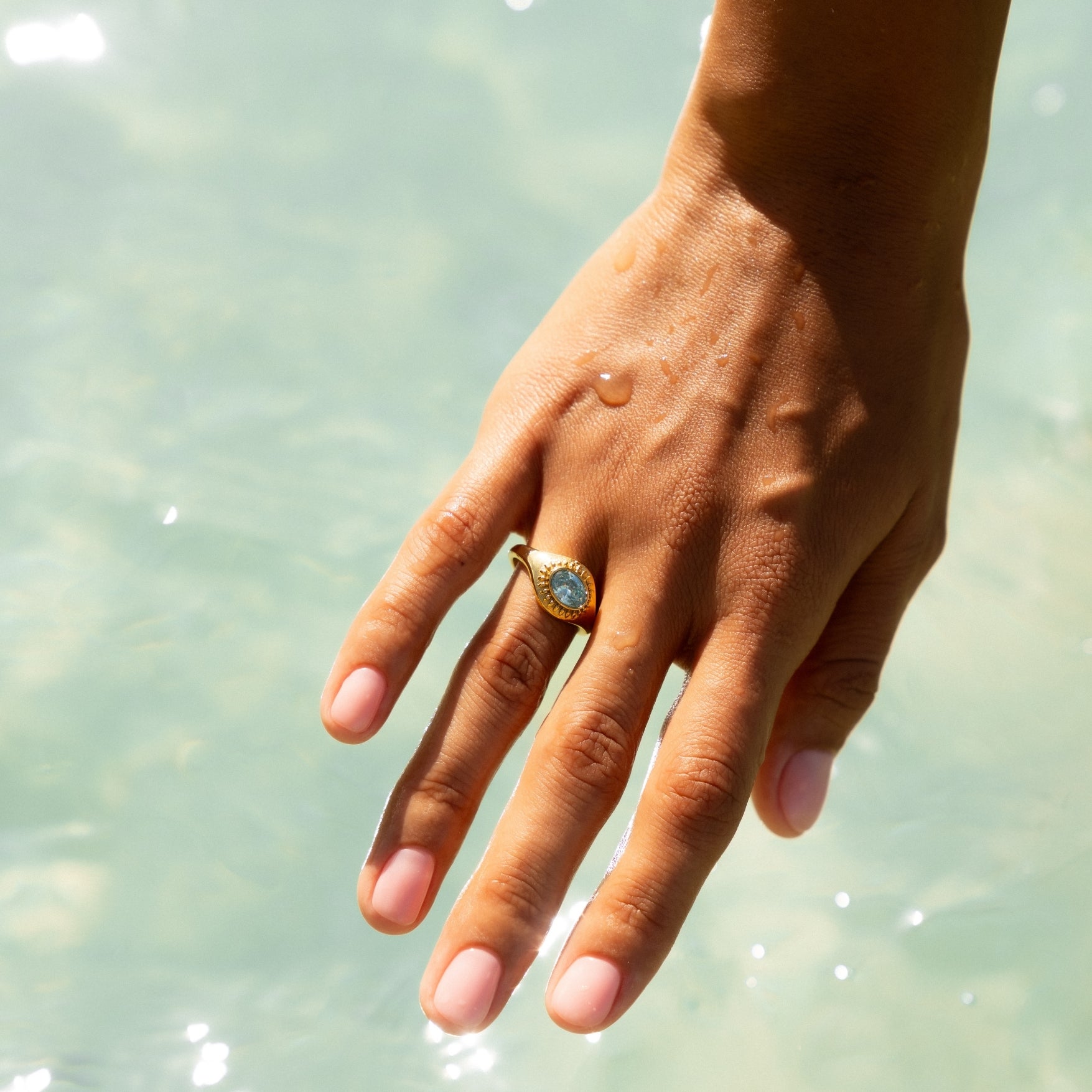 Greek Style Gold Ring
