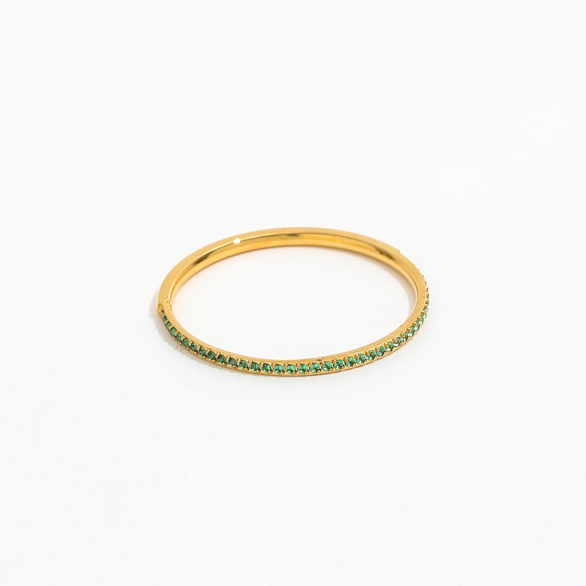 Green Zircons Ring