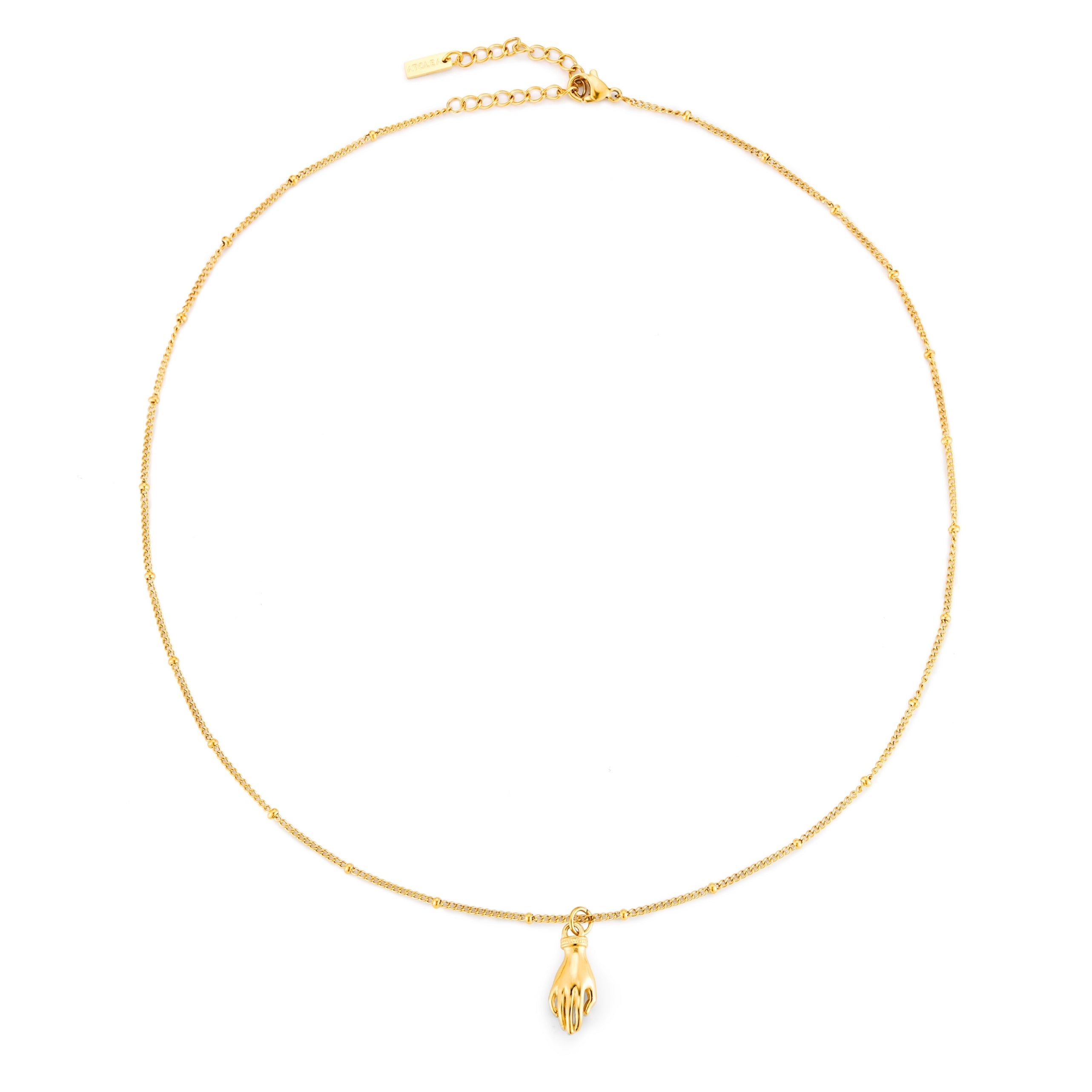 Guardian Hand Necklace Full Chain View